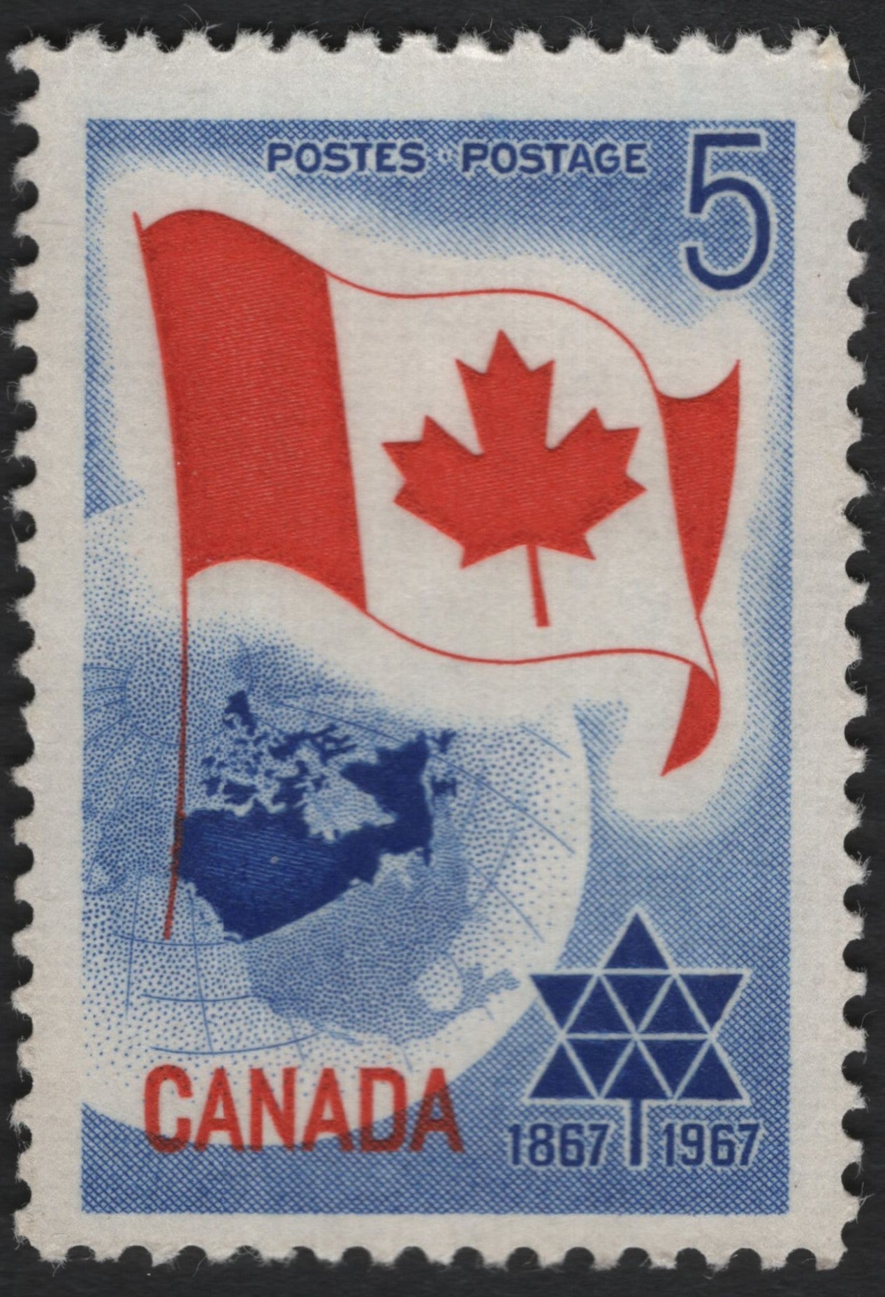 SCG6658 - Canada 1967 Confederation Centennial – National Flag Issue