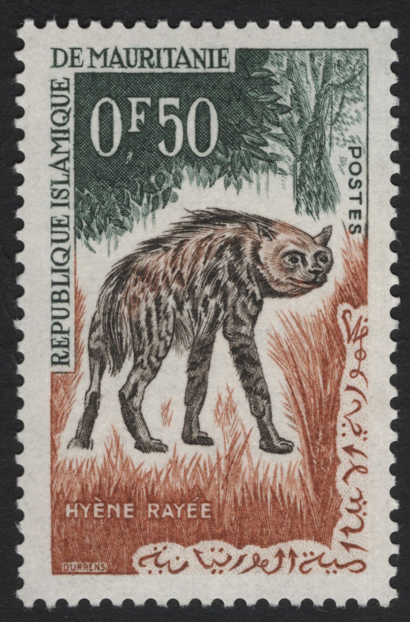 SCG6891 - Mauritania – 50F “Hyène Rayée” (Striped Hyena)