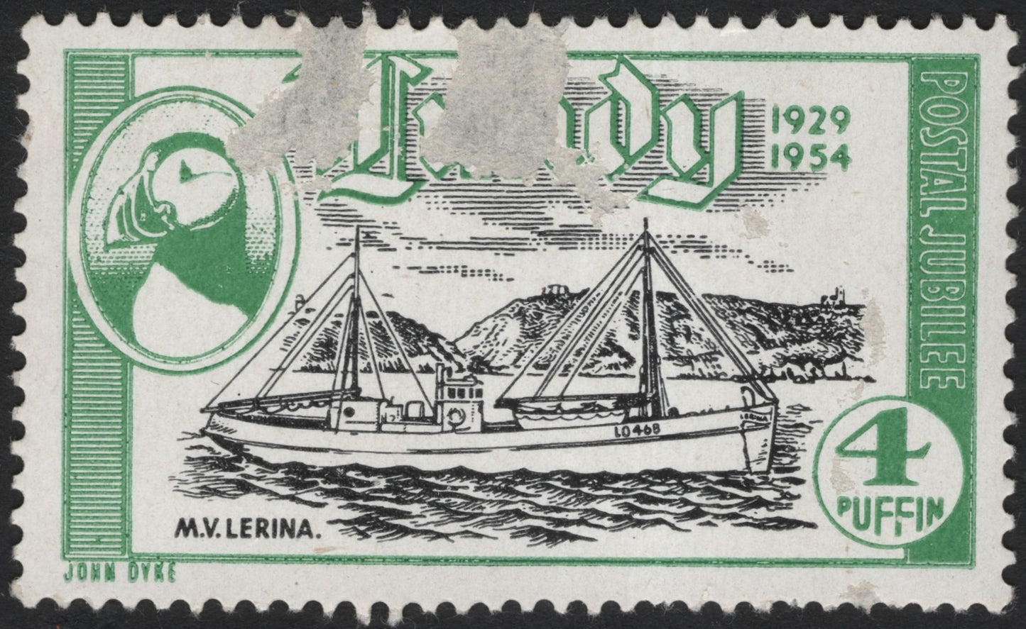 SCG6952 - Lundy 1954 “M.V. Lerina” (Postal Jubilee)