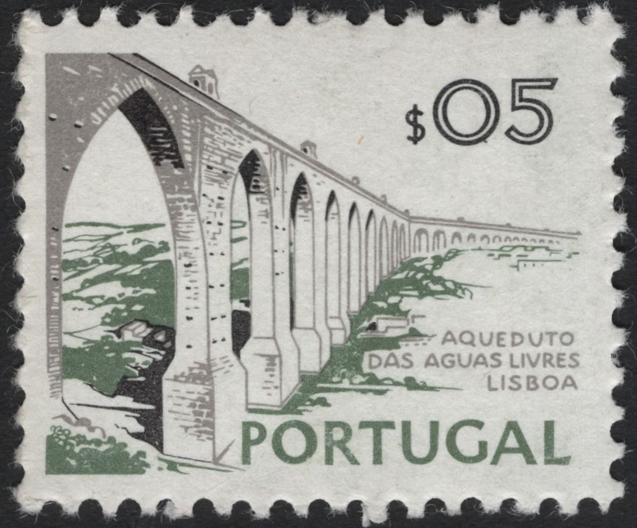 SCG7057 - Aqueduto das Águas Livres, Lisboa (5 Escudos)