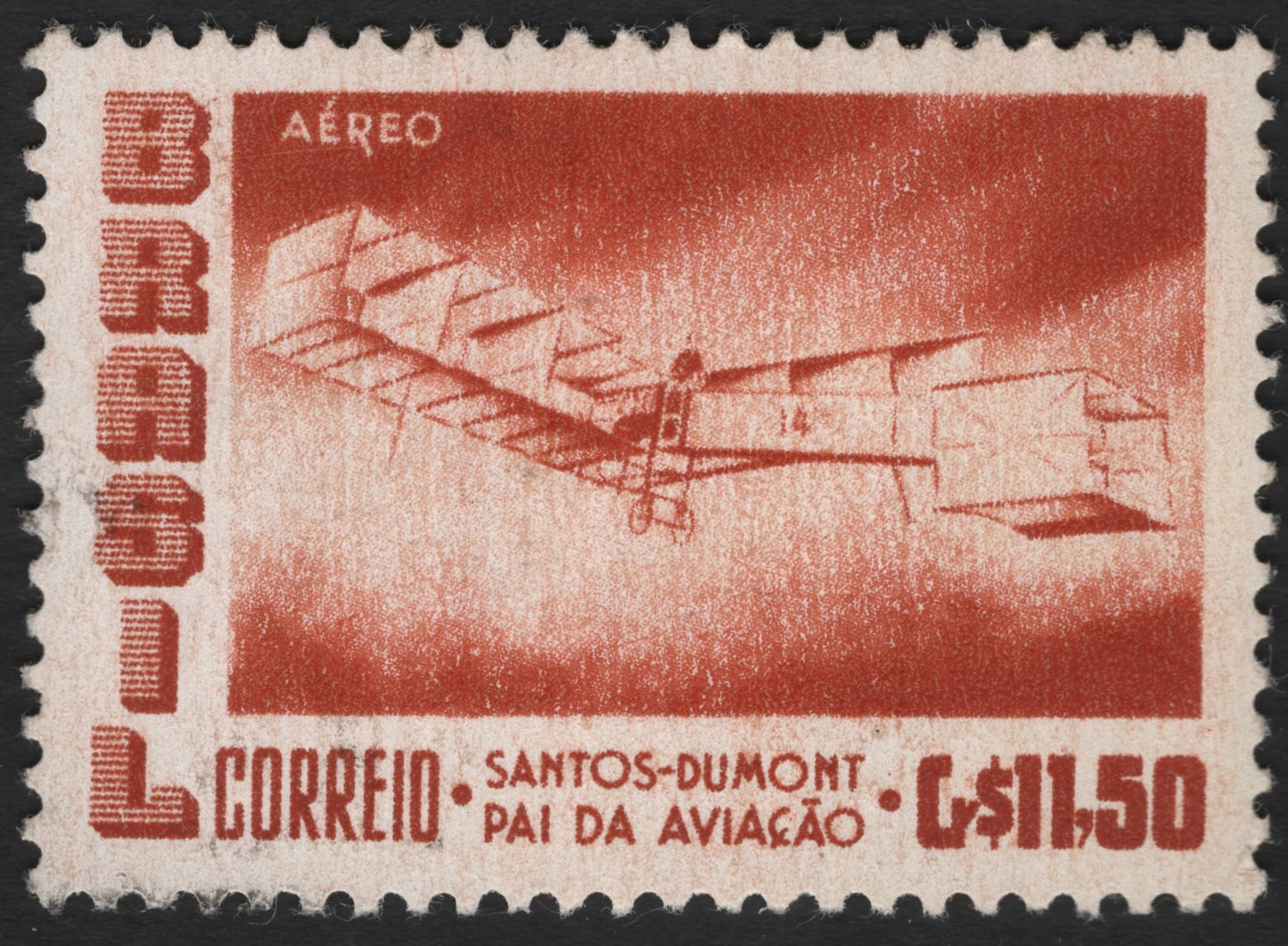 SCG7087 - Brazil Airmail “Santos-Dumont, Pai da Aviação” (c. 1950s–60s)