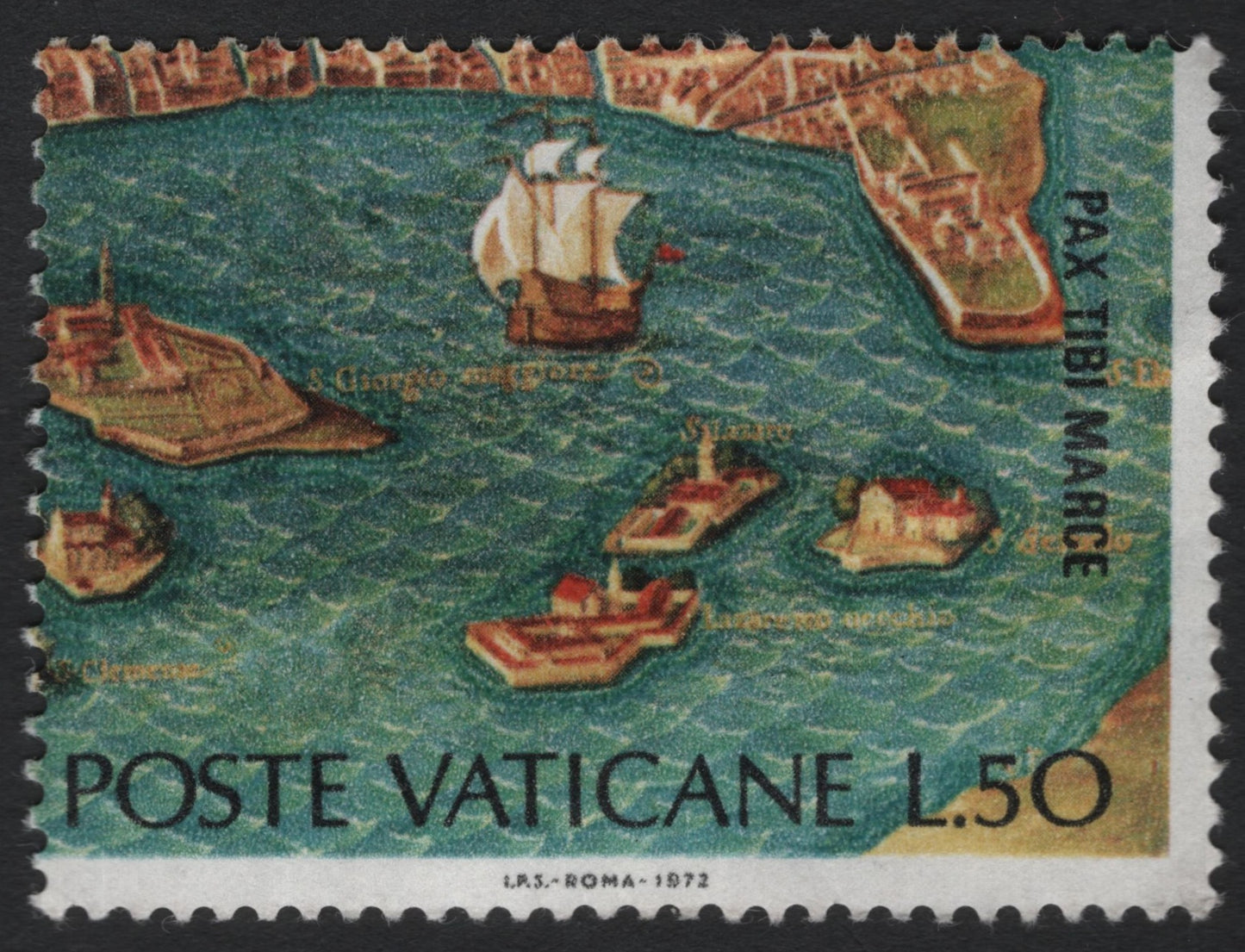 SCG7077 - Vatican City 1972, L.50 “Pax Tibi Marce”