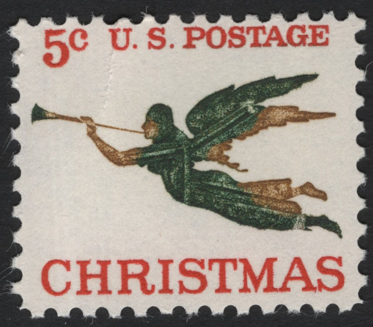 SCG7103 - United States – 1966 Christmas 5¢ “Angel with Trumpet”