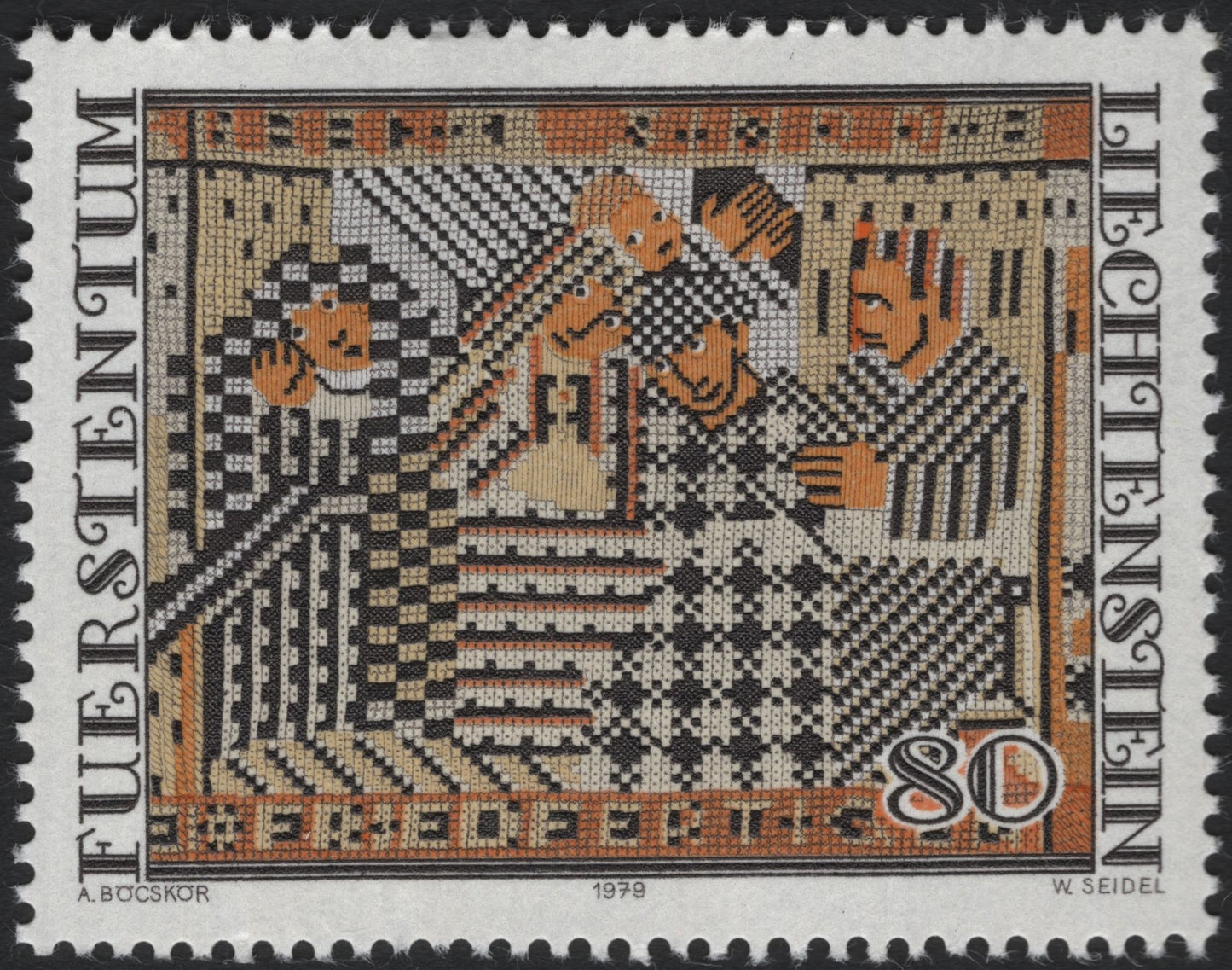 SCG6934 - Liechtenstein 1979 “Nativity Scene” (80 Rp)