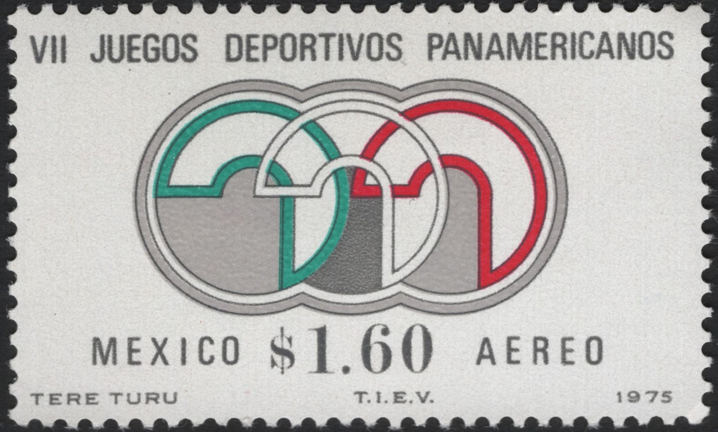 SCG6938 - Mexico 1975 – VII Pan American Games (Airmail, $1.60)