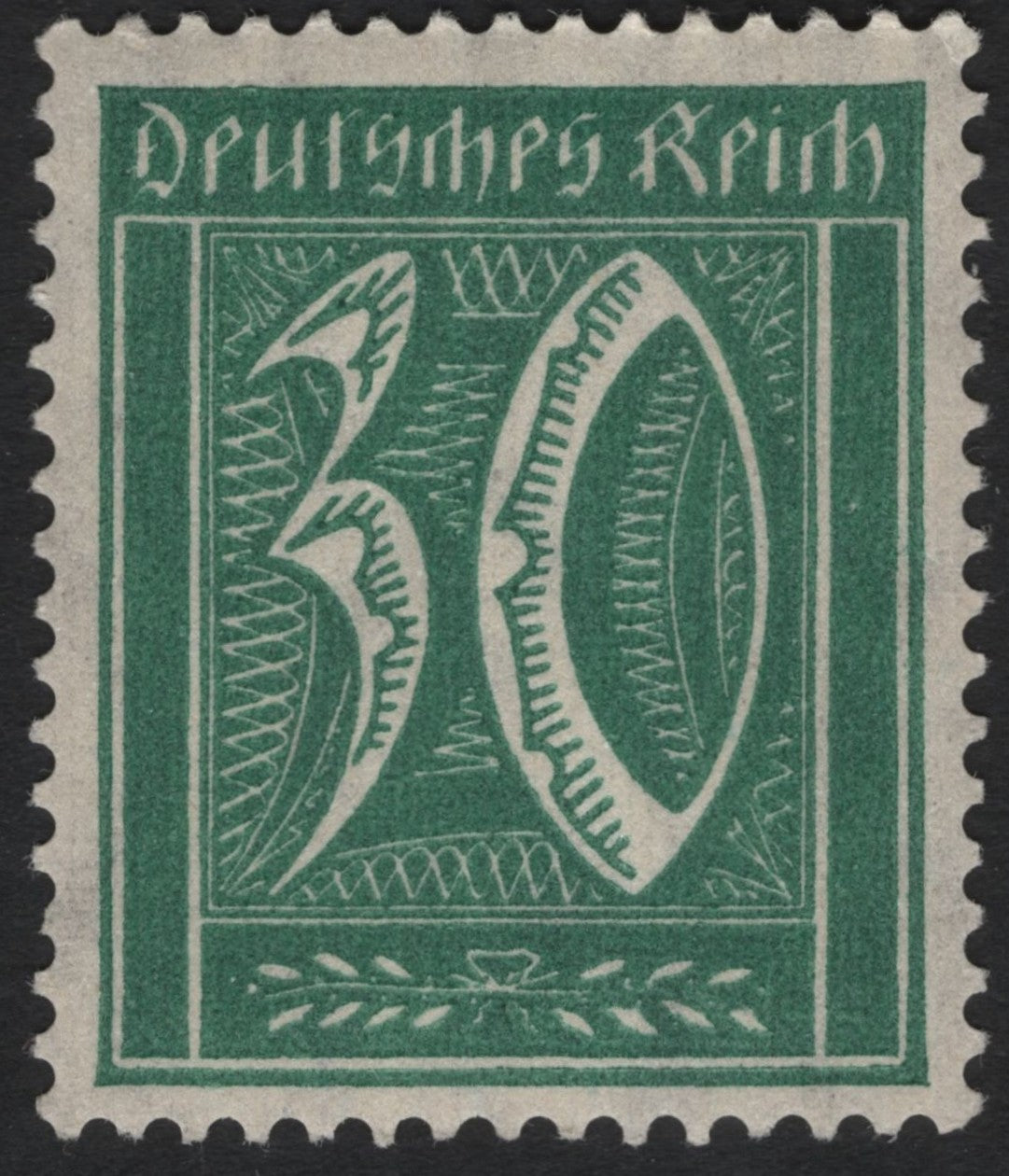 SCG7339 - Germany 1923 Inflation Issue – 30 Pfennig Green
