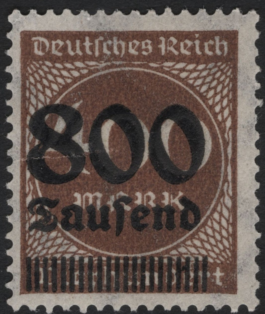 SCG7350 - Germany 1923 Inflation Overprint – 800 Thousand Marks