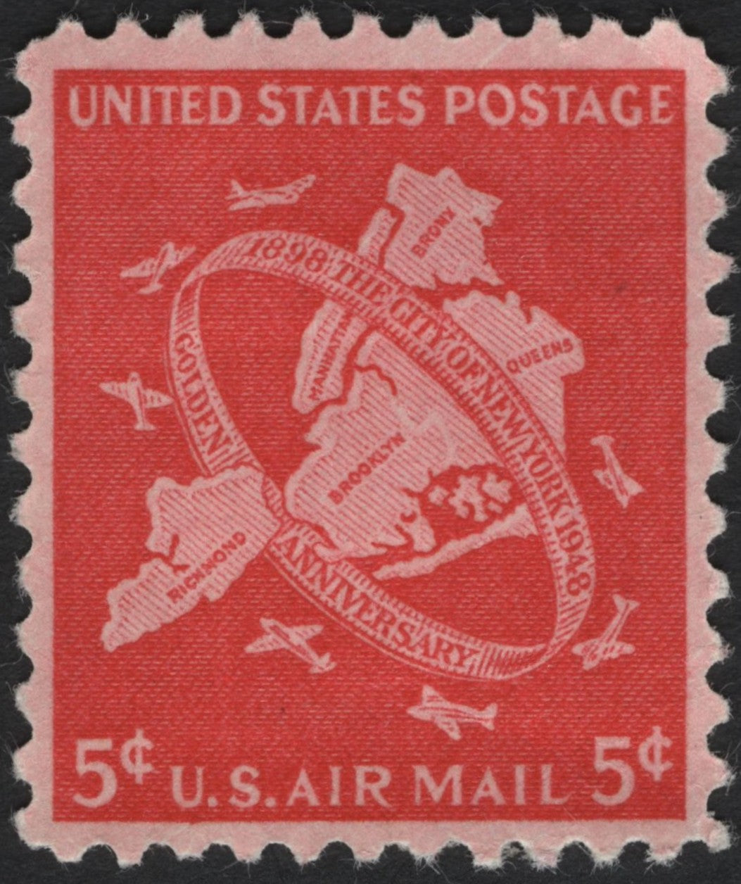 SCG7323 - 1948 U.S. Airmail – 50th Anniversary of Greater New York