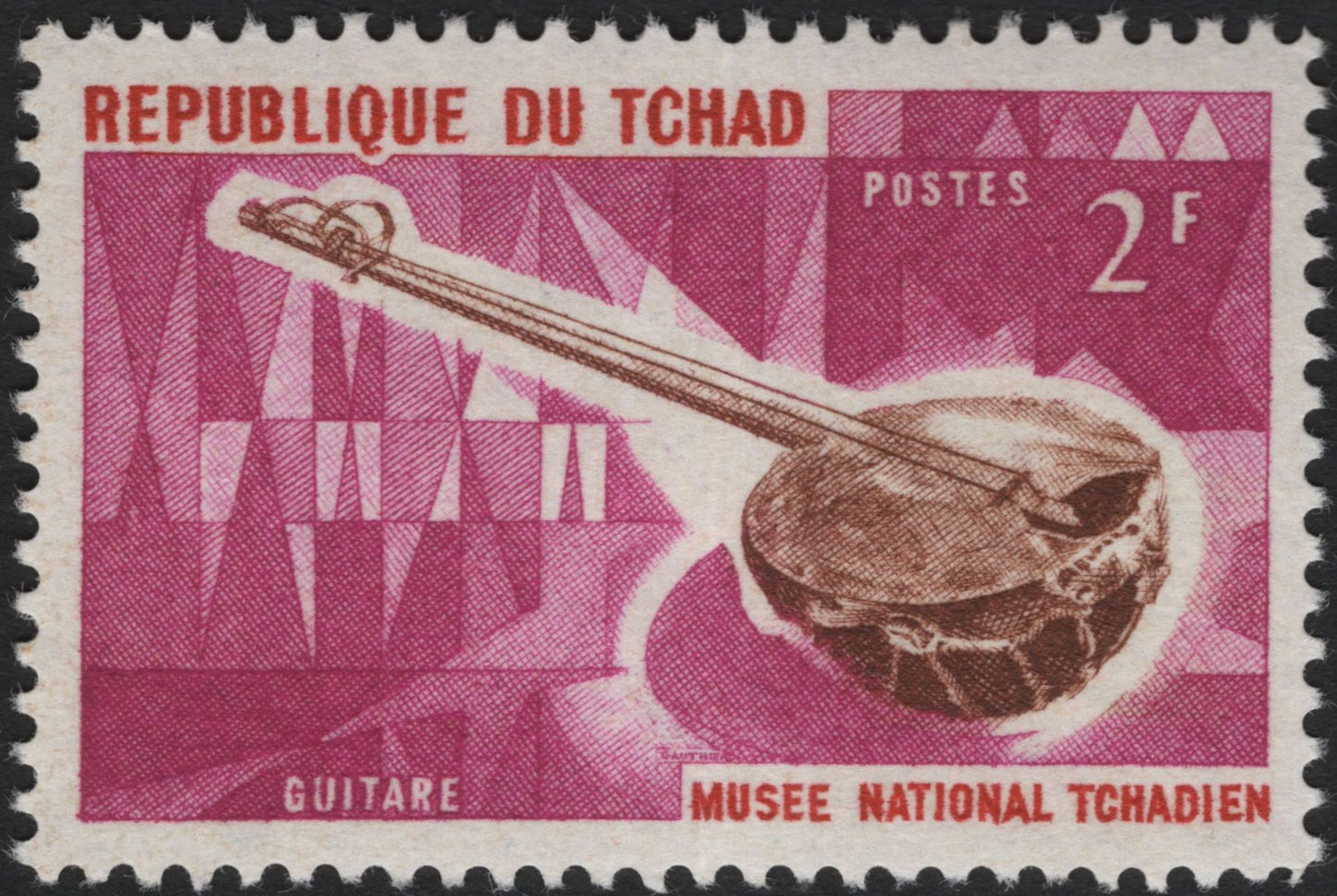 SCG7359 - Chad 1963 – Traditional Musical Instruments (Tambour & Guitar)