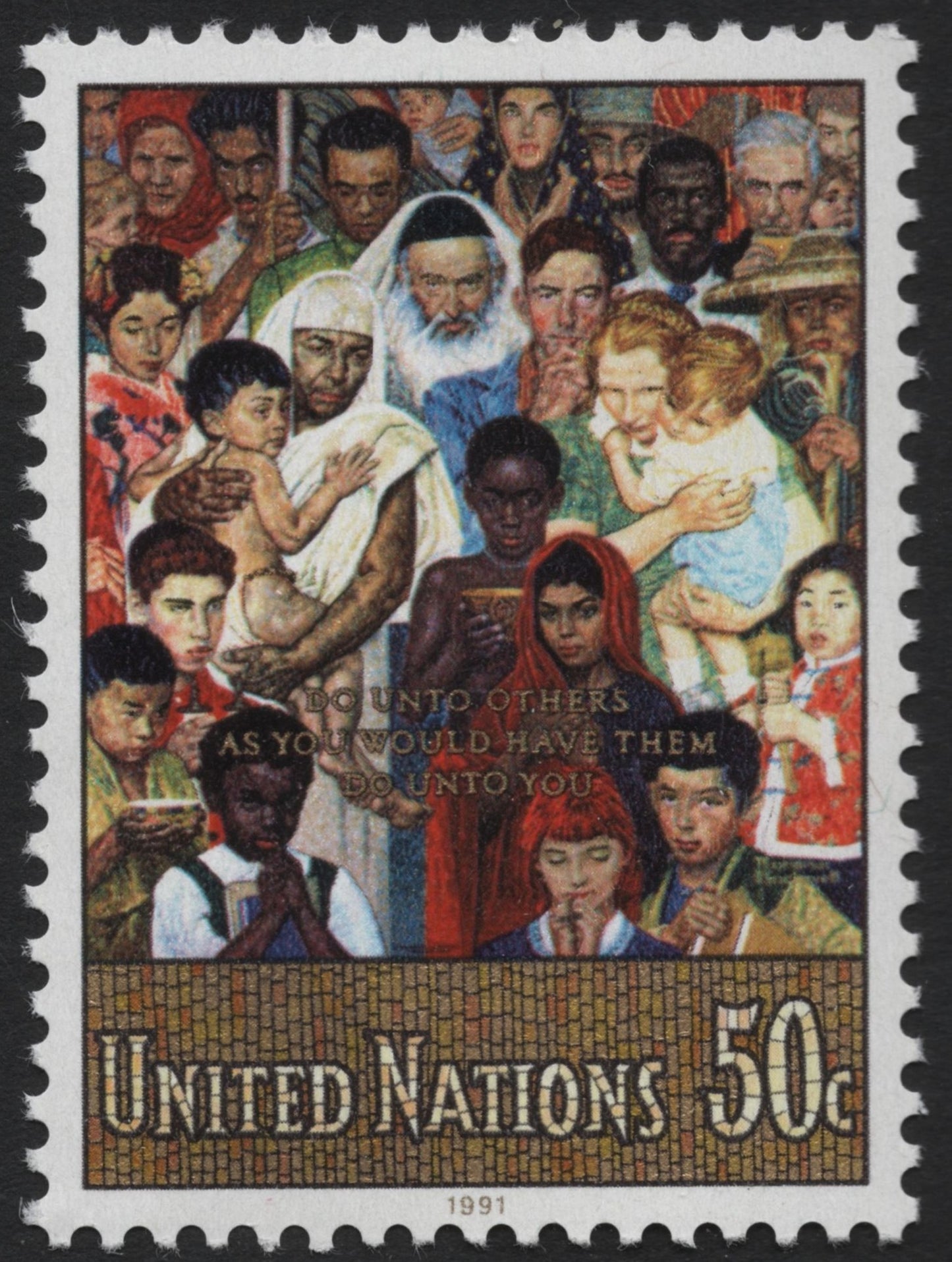 SCG7922 - United Nations 1991 “Golden Rule” Stamp