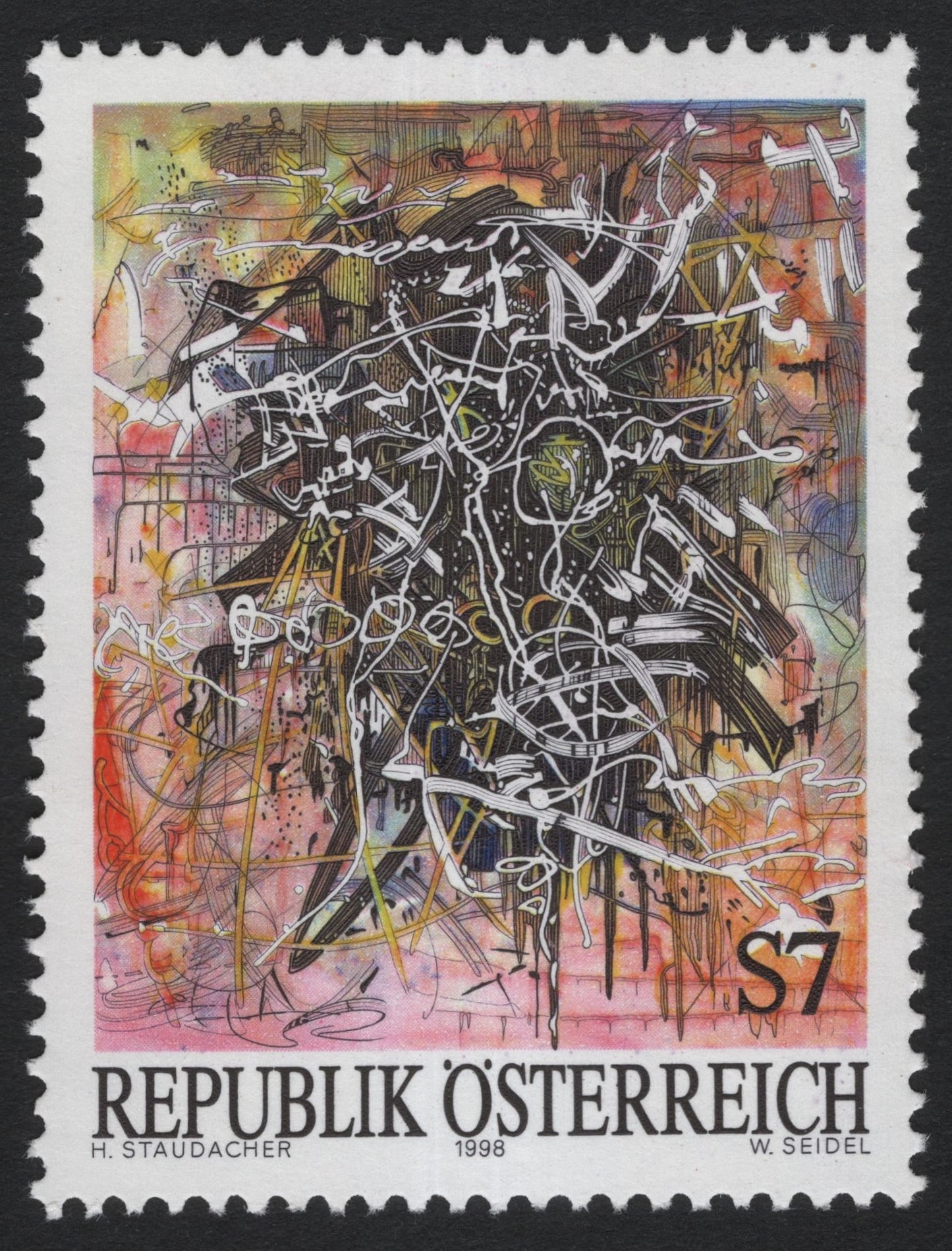 SCG7722 - Abstract Expression by Hans Staudacher – Modern Austrian Art Series