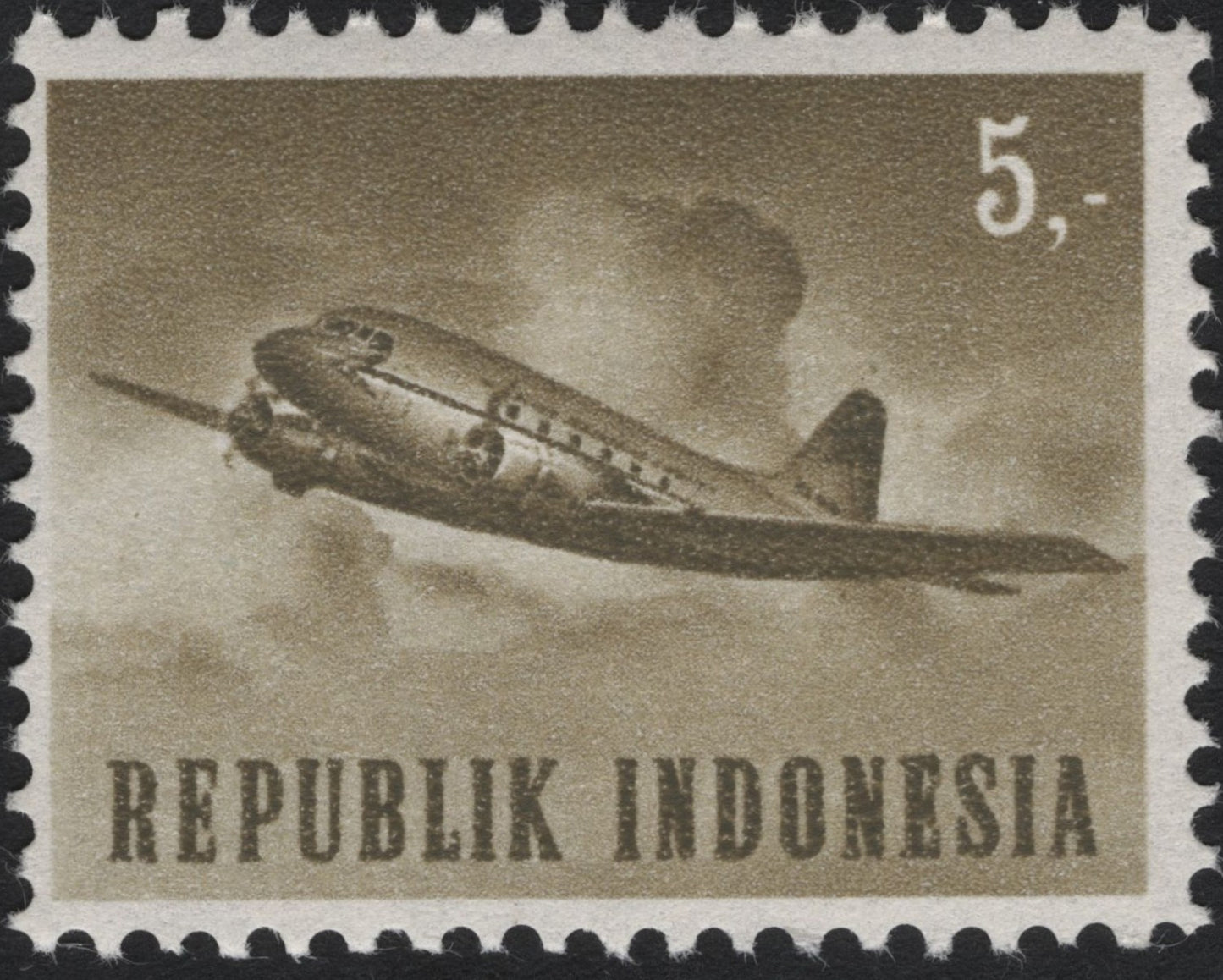 SCG7724 - Indonesia Airmail (DC-3 Aircraft, c.1950s)