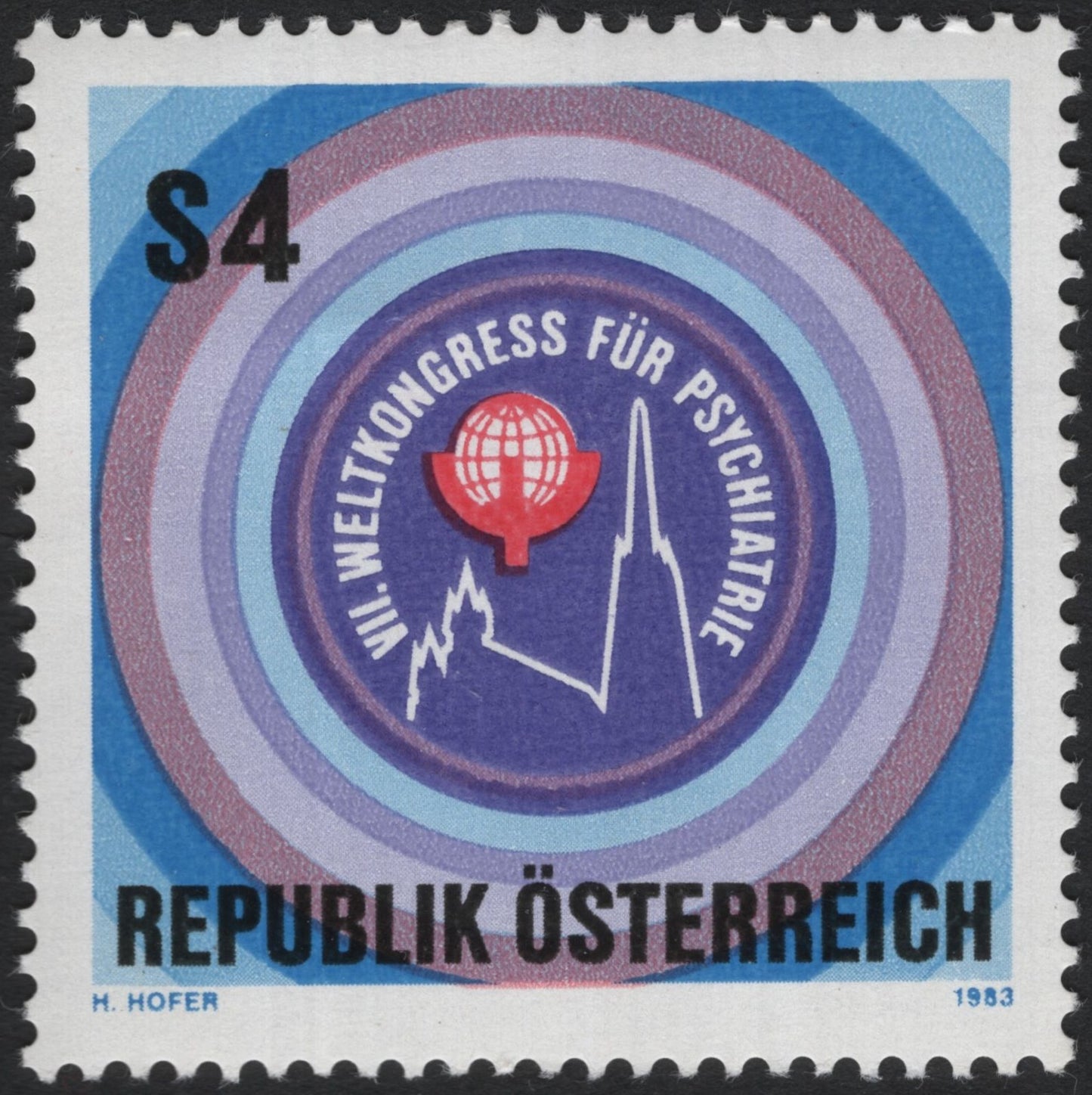 SCG7733 - Austria 1983 – VIII World Congress of Psychiatry, Vienna