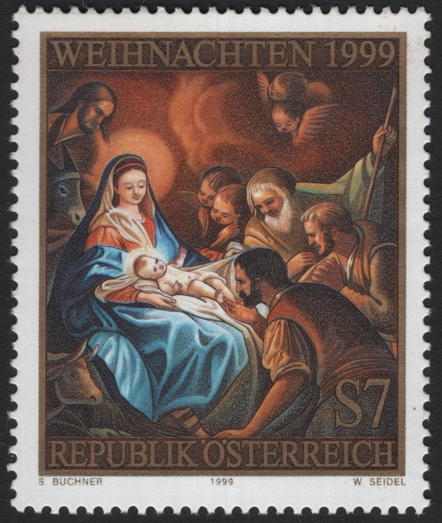 SCG7738 - Austria 1999 – Nativity Scene Christmas Issue
