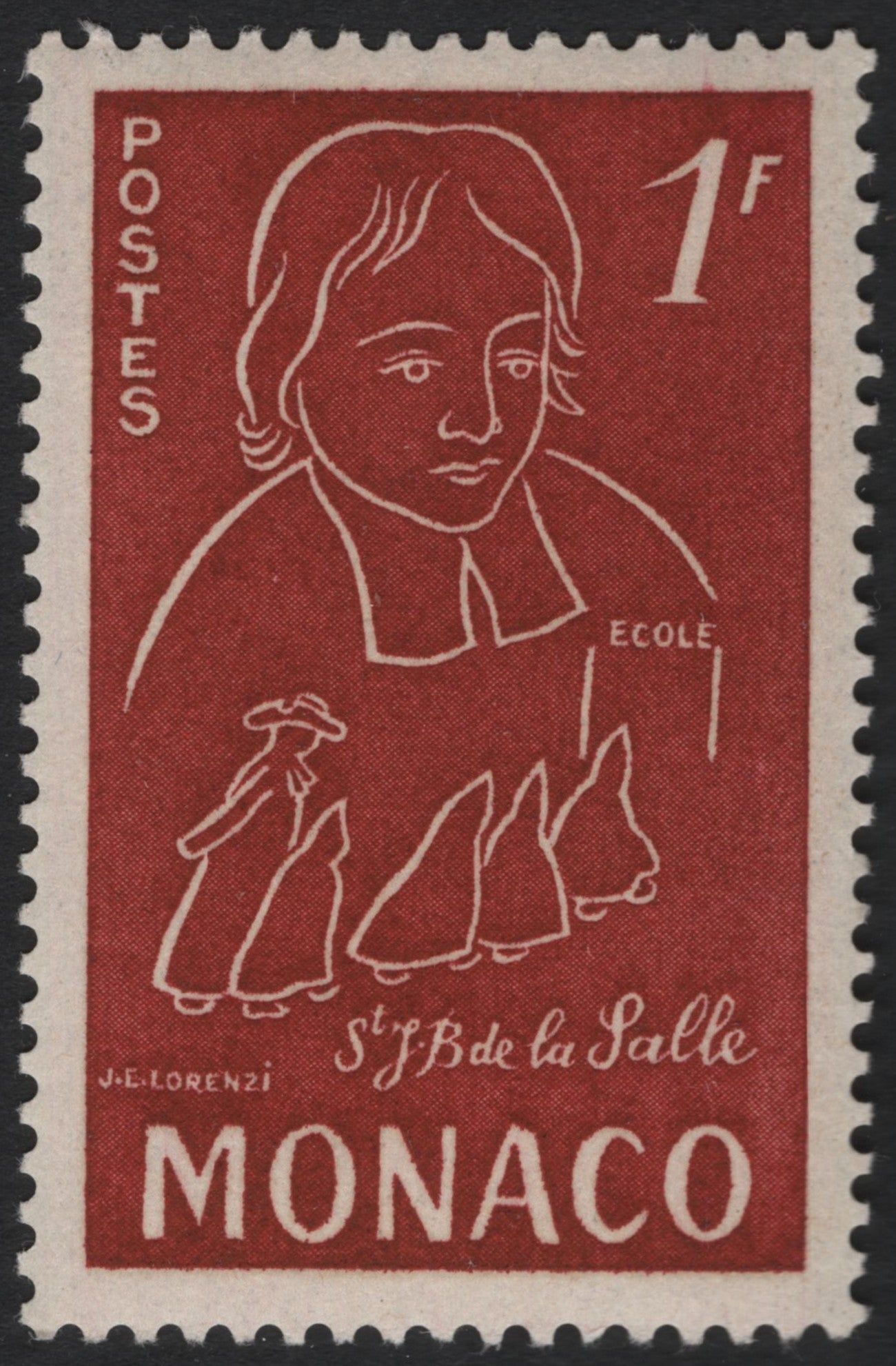 SCG7739 - Monaco 1 Franc – Saint Jean-Baptiste de La Salle (Education Theme)