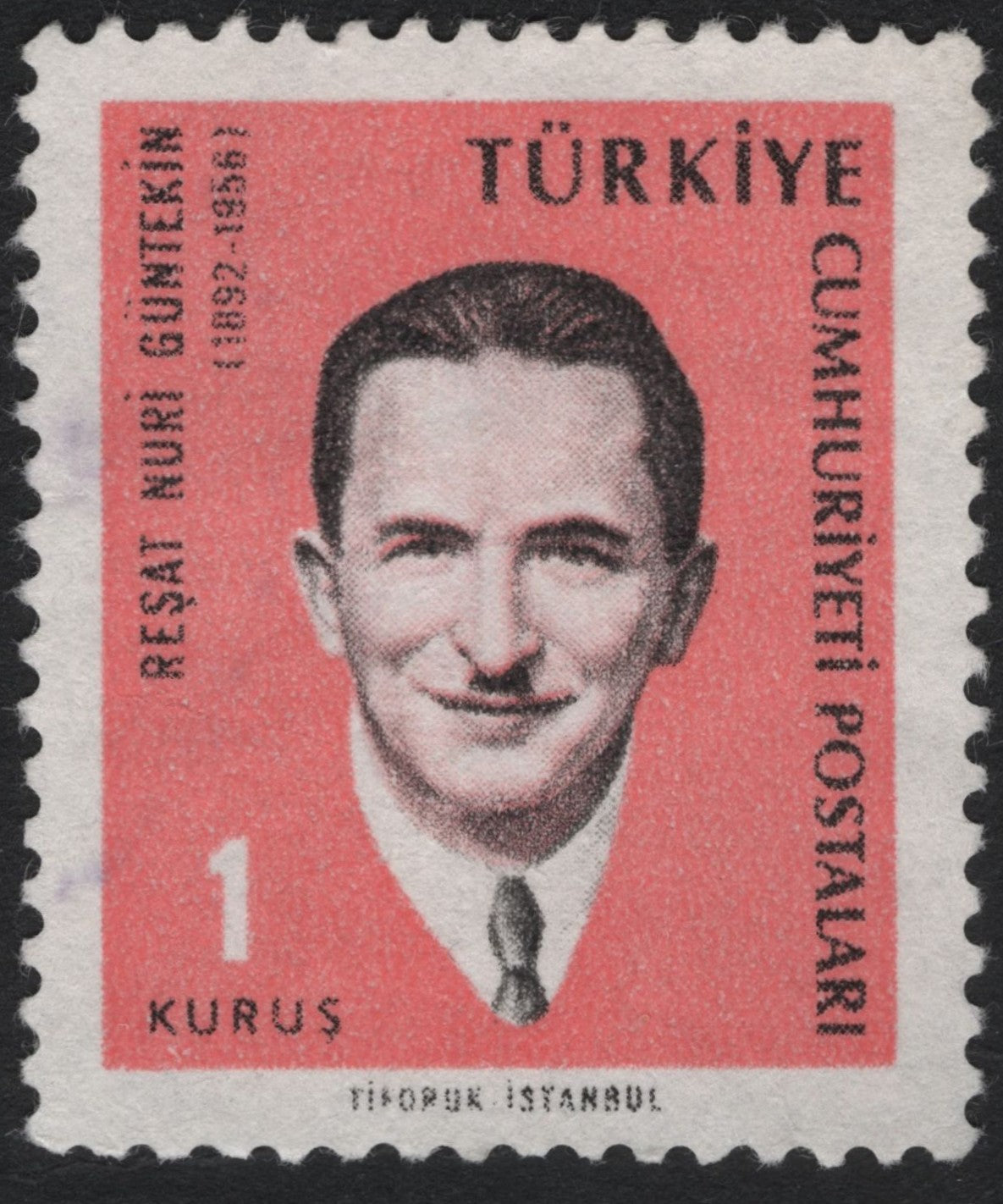 SCG7725 - Reşat Nuri Güntekin Commemorative Issue — 1 Kuruş