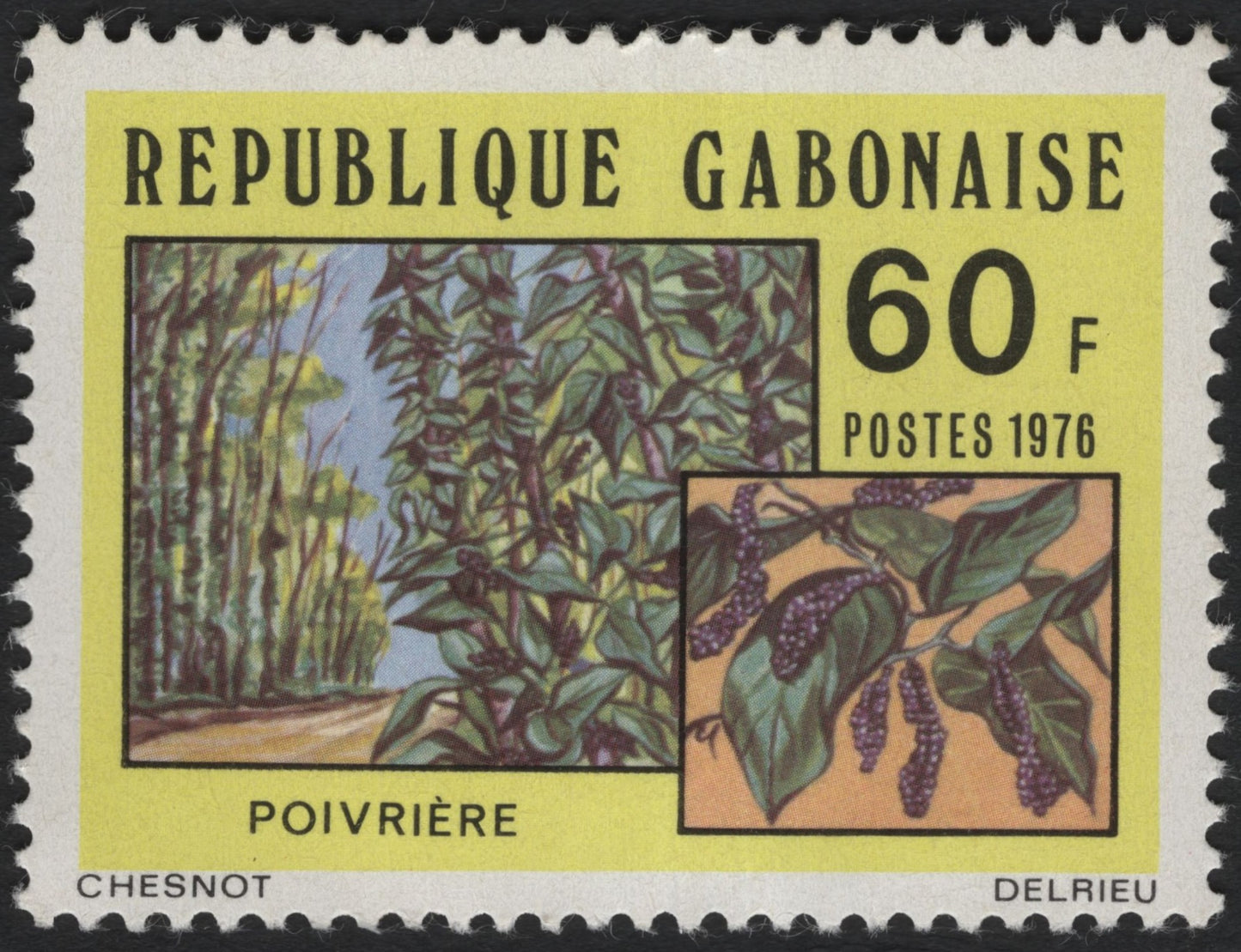 SCG7773 - Gabon 1976 – Pepper Plantation (Poivrière)