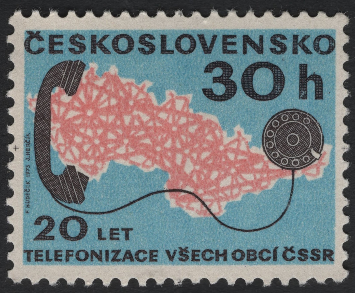 SCG7782 - Czechoslovakia 1973 – 20 Years of National Telephone Network