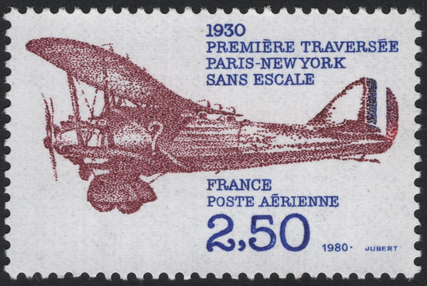 SCG7878 - France 1980 – First Nonstop Paris–New York Flight (1930 Commemoration)