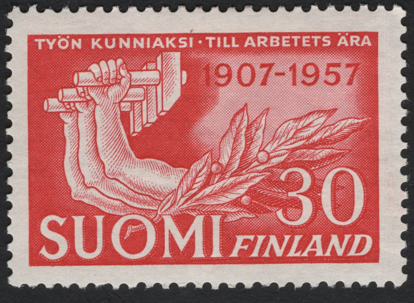 SCG7873 - Finland 1957 “To the Glory of Work” 30 Markkaa Commemorative
