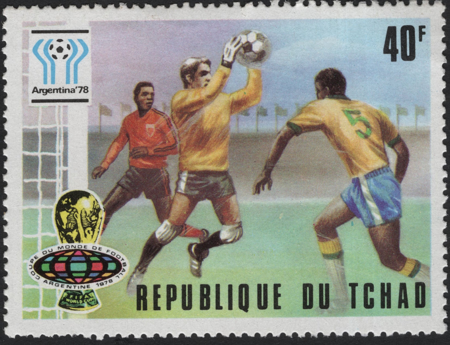 SCG7902 - Chad 1978 FIFA World Cup, Argentina — Goalkeeper in Action