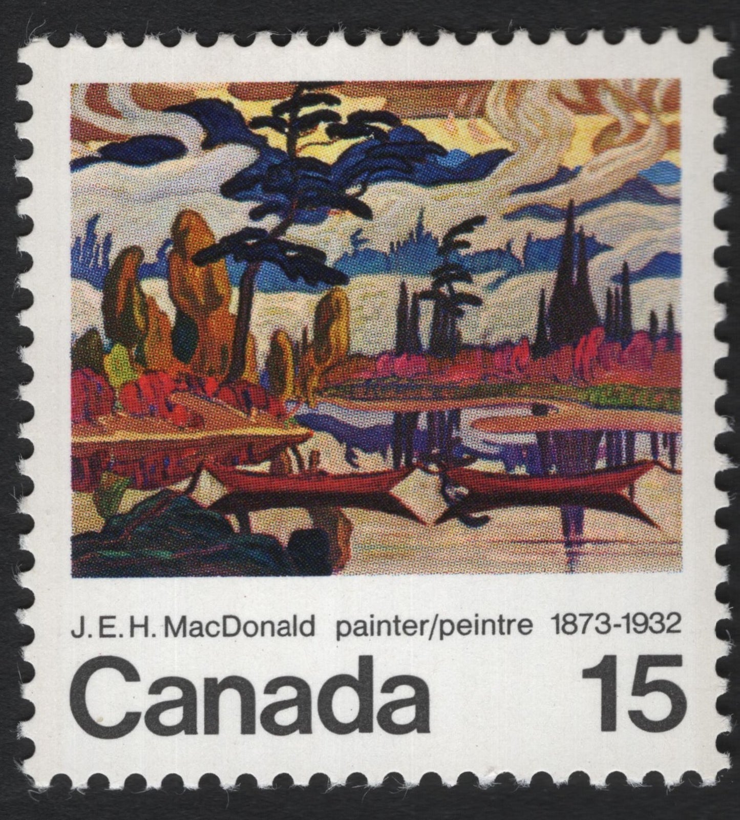 SCG7916 - Canada 1973 – J.E.H. MacDonald “Canoe Lake” Painting Stamp