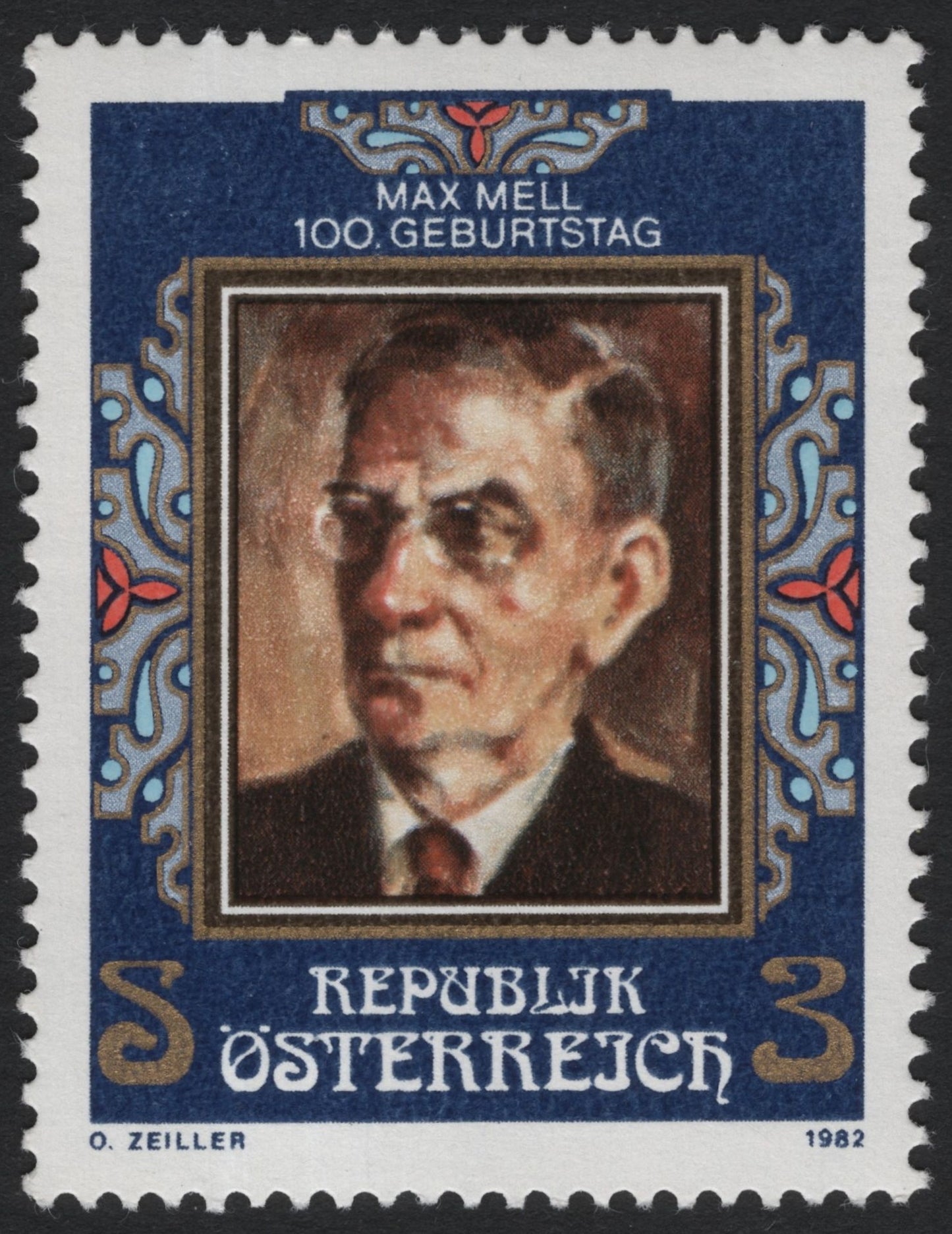 SCG8009 - Austria 1982 – 100th Birth Anniversary of Max Mell