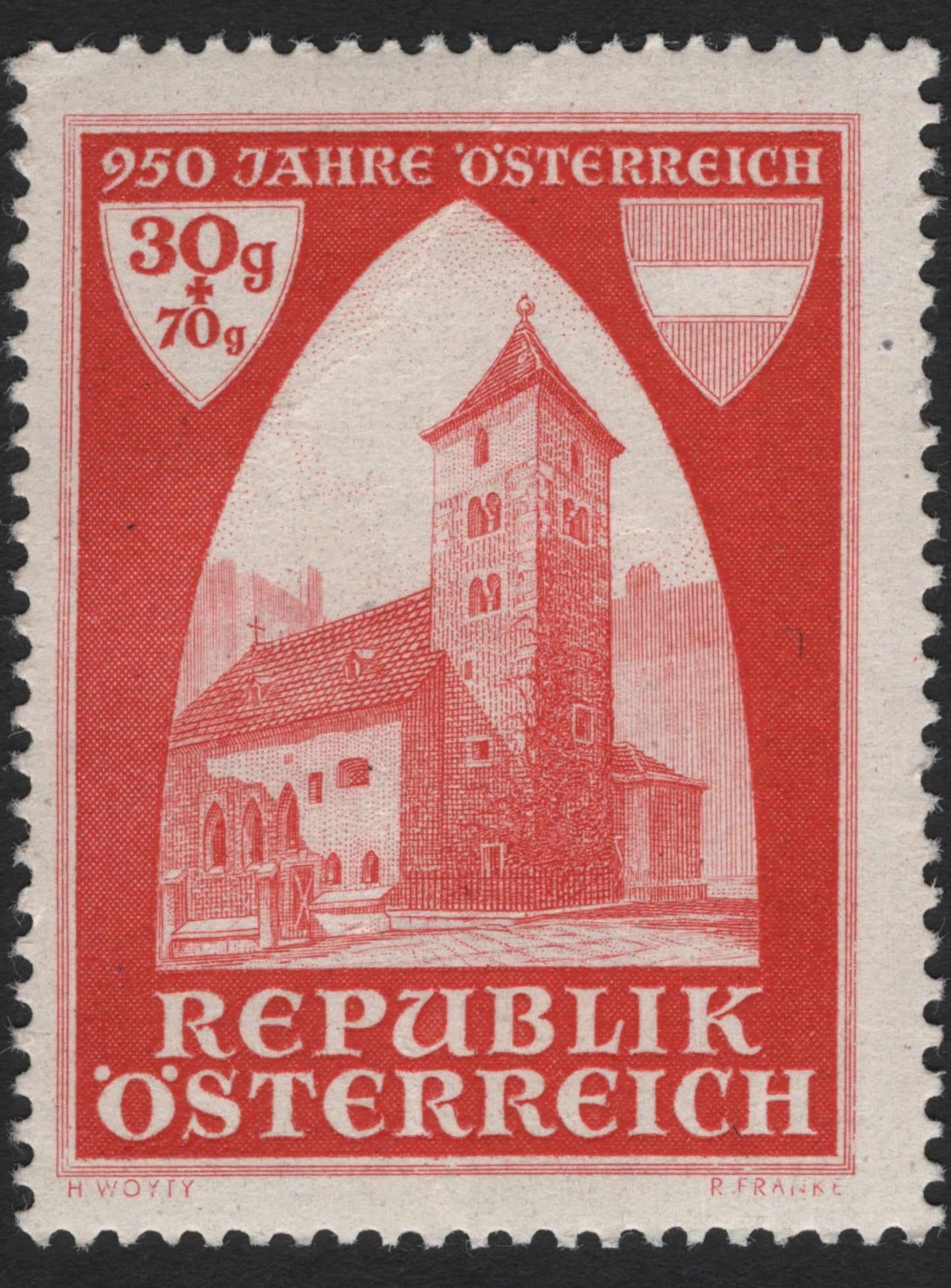 SCG8010 - Austria 1946 – 950 Years of Austria: Church of St. Michael, Hirt