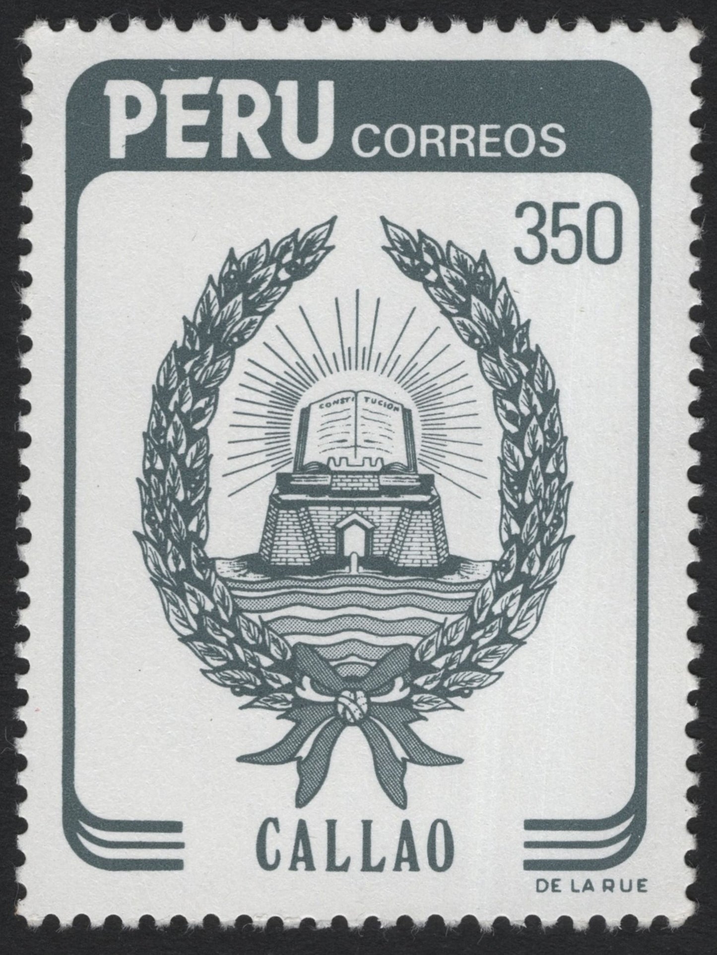 SCG7949 - Peru 350 Centavos – Callao Emblem (De La Rue Issue)