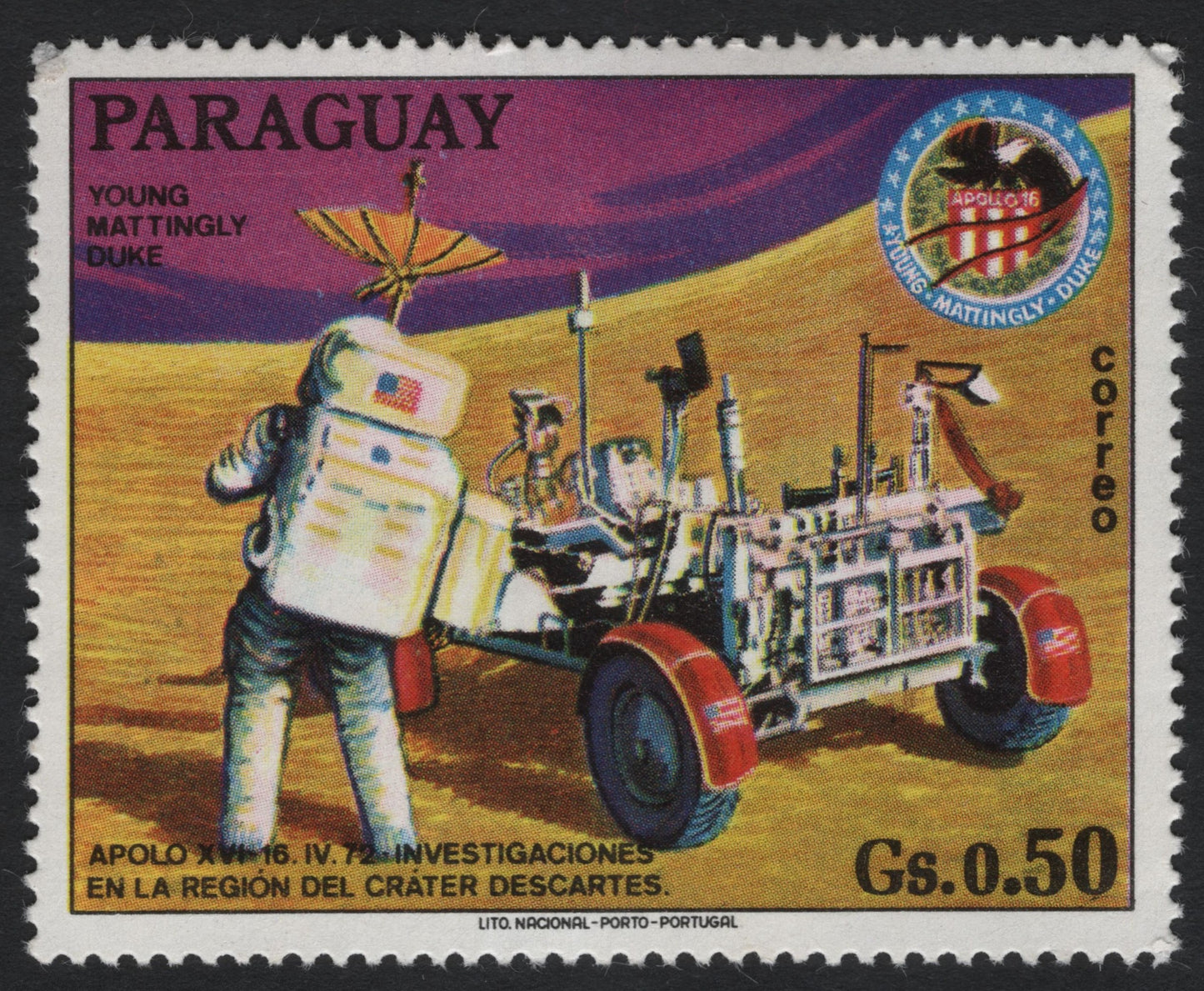SCG7988 - Paraguay 1972 – Apollo 16 Lunar Rover Exploration