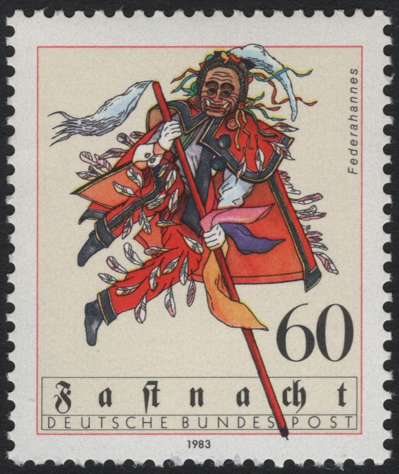 SCG7989 - Germany 1983 – Fastnacht “Federahannes” Carnival Mask