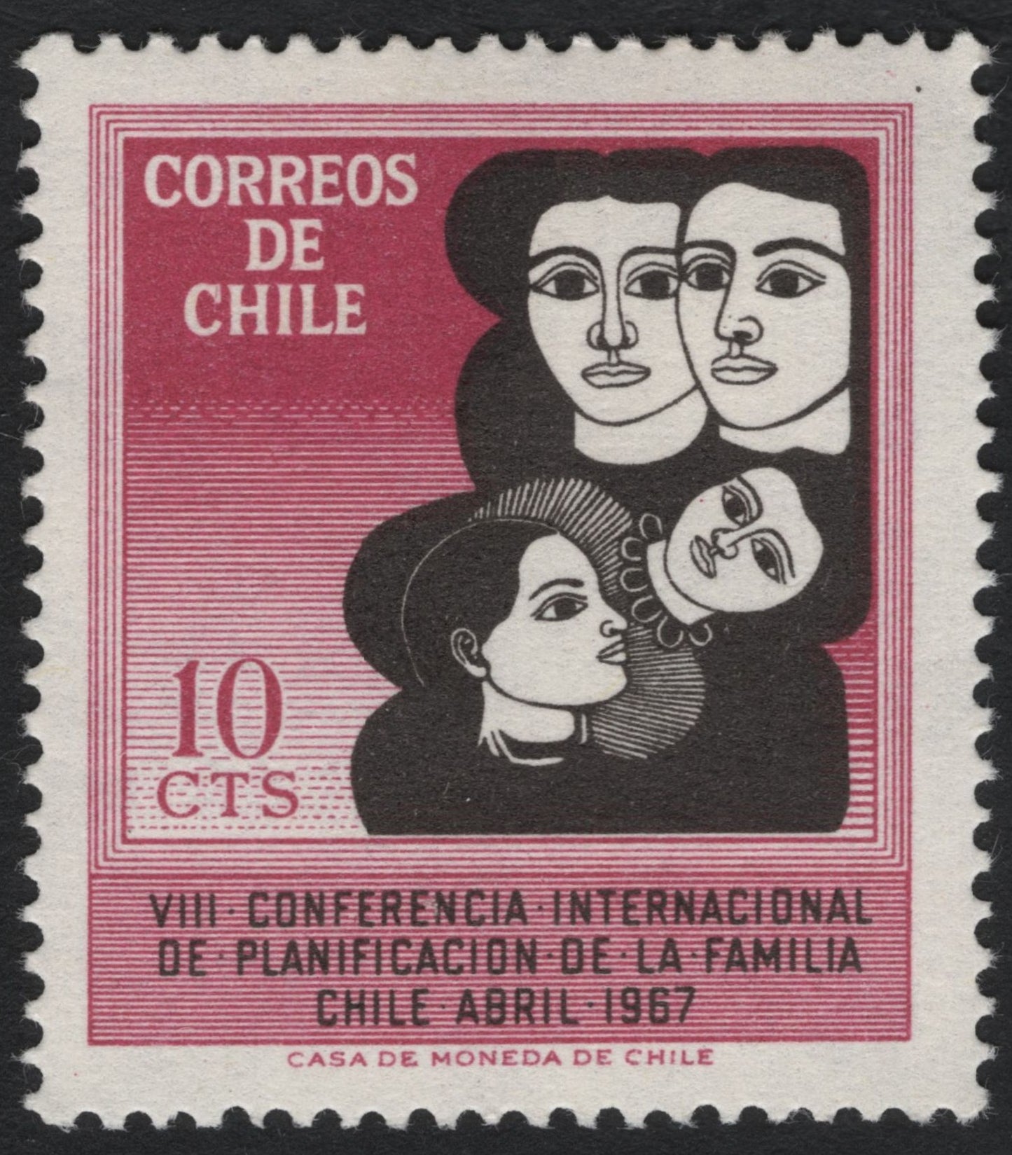 SCG7990 - Chile 1967 – 8th International Conference on Family Planning
