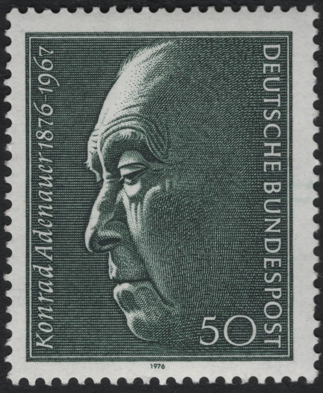 SCG7991 - Germany 1976 – Konrad Adenauer Commemorative Issue (50 Pfennig)