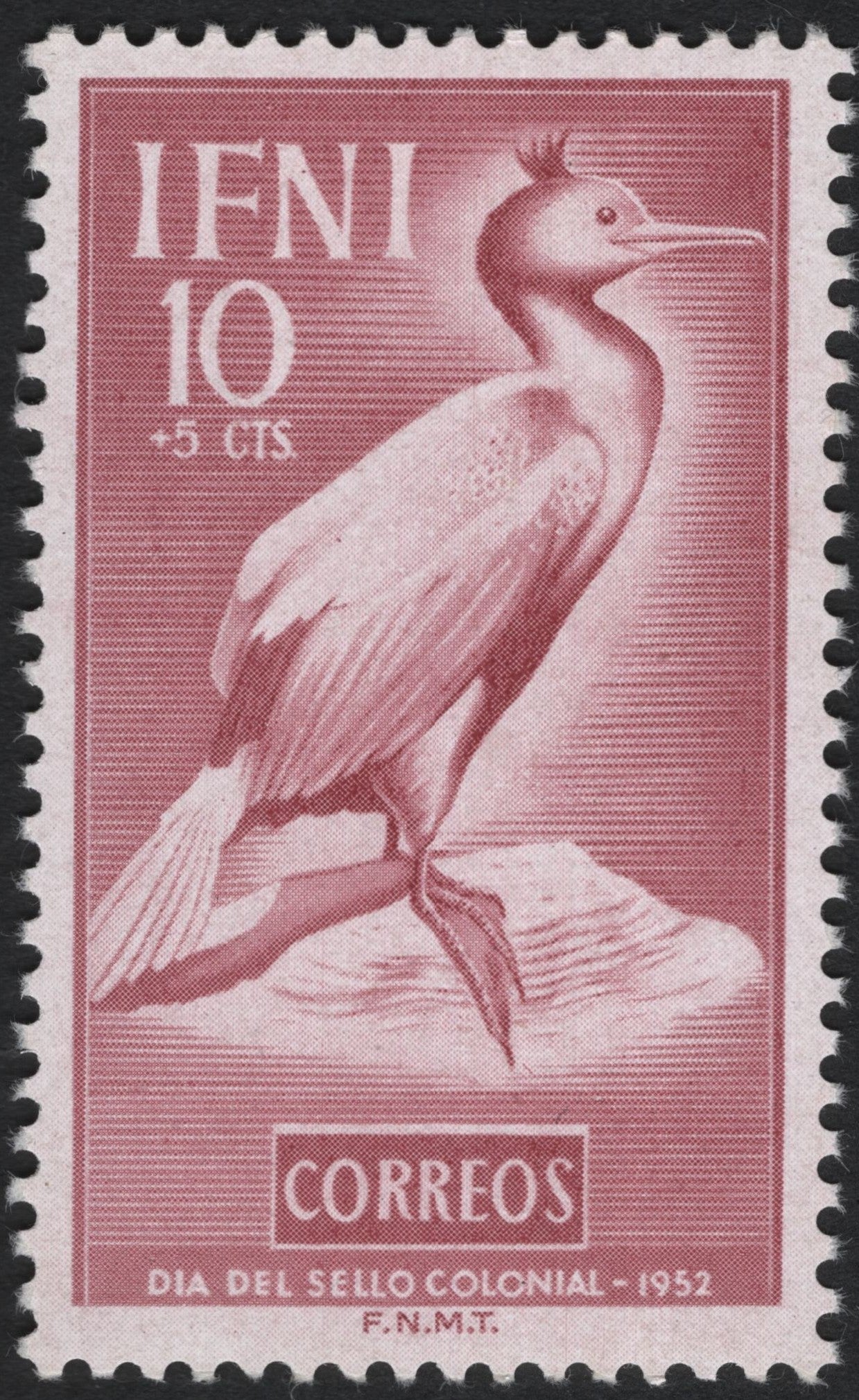 SCG8023 - Ifni 1952 Colonial Stamp Day – Crested Cormorant