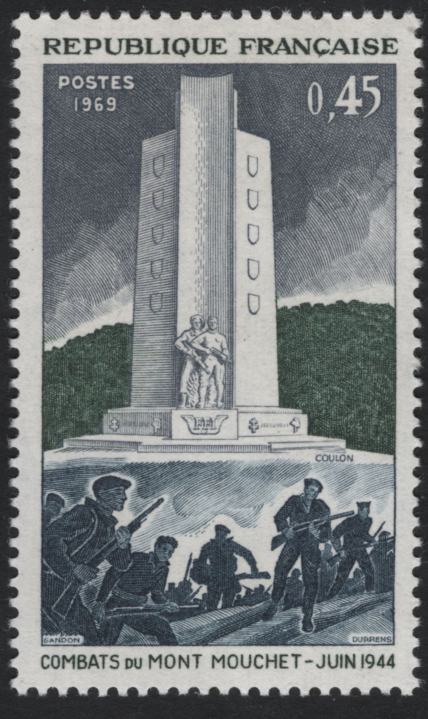 SCG8047 - France 1969 – Battles of Mont Mouchet (1944 Resistance Memorial)
