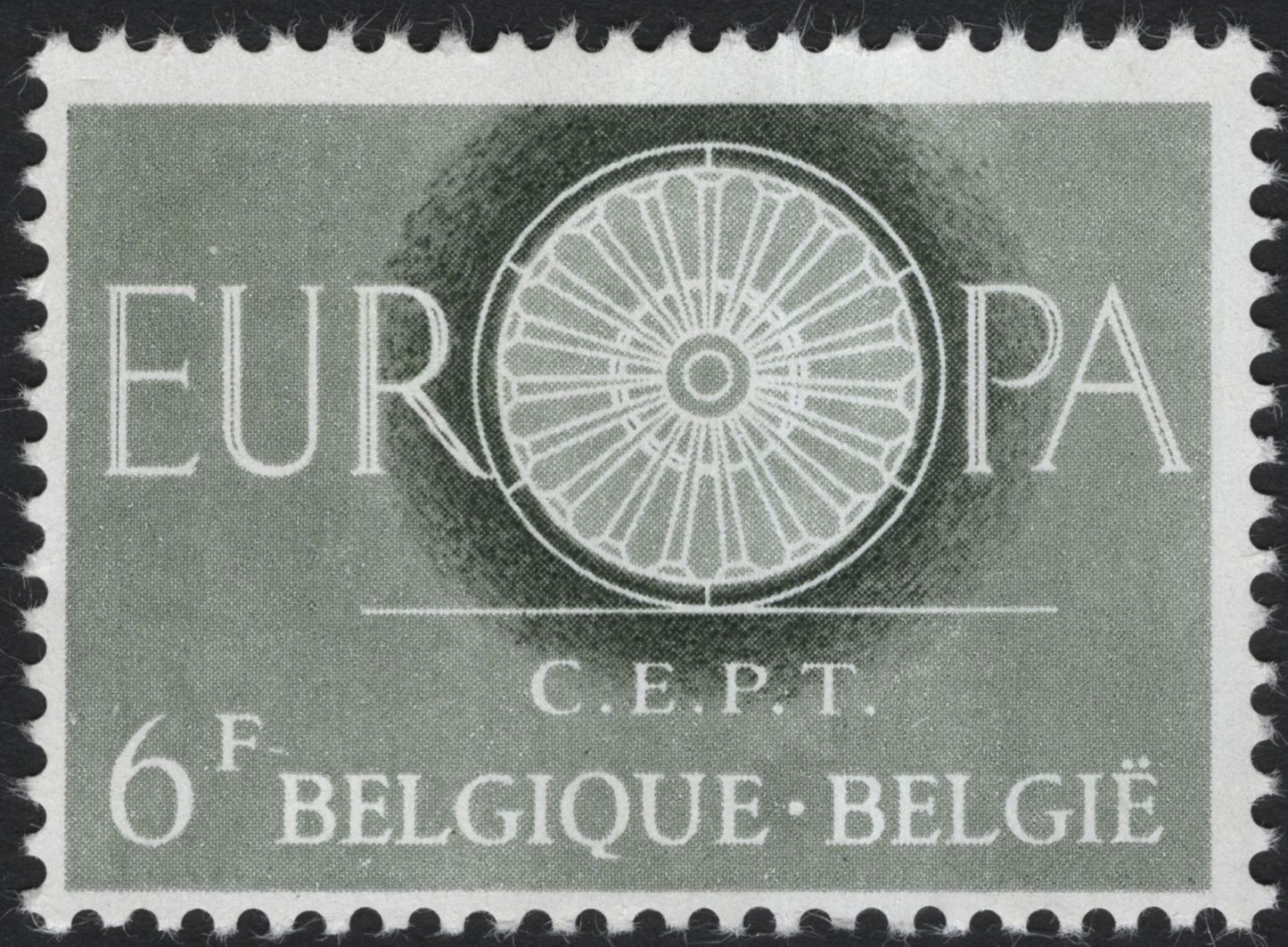 SCG8132 - Belgium 1960 Europa CEPT Issue – Wheel of Unity