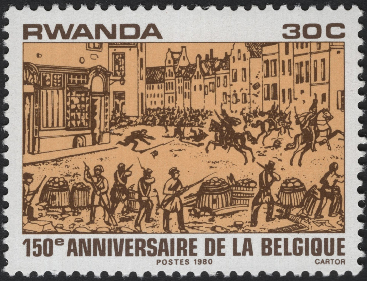 SCG8413 - Rwanda – 150th Anniversary of Belgium (1980)