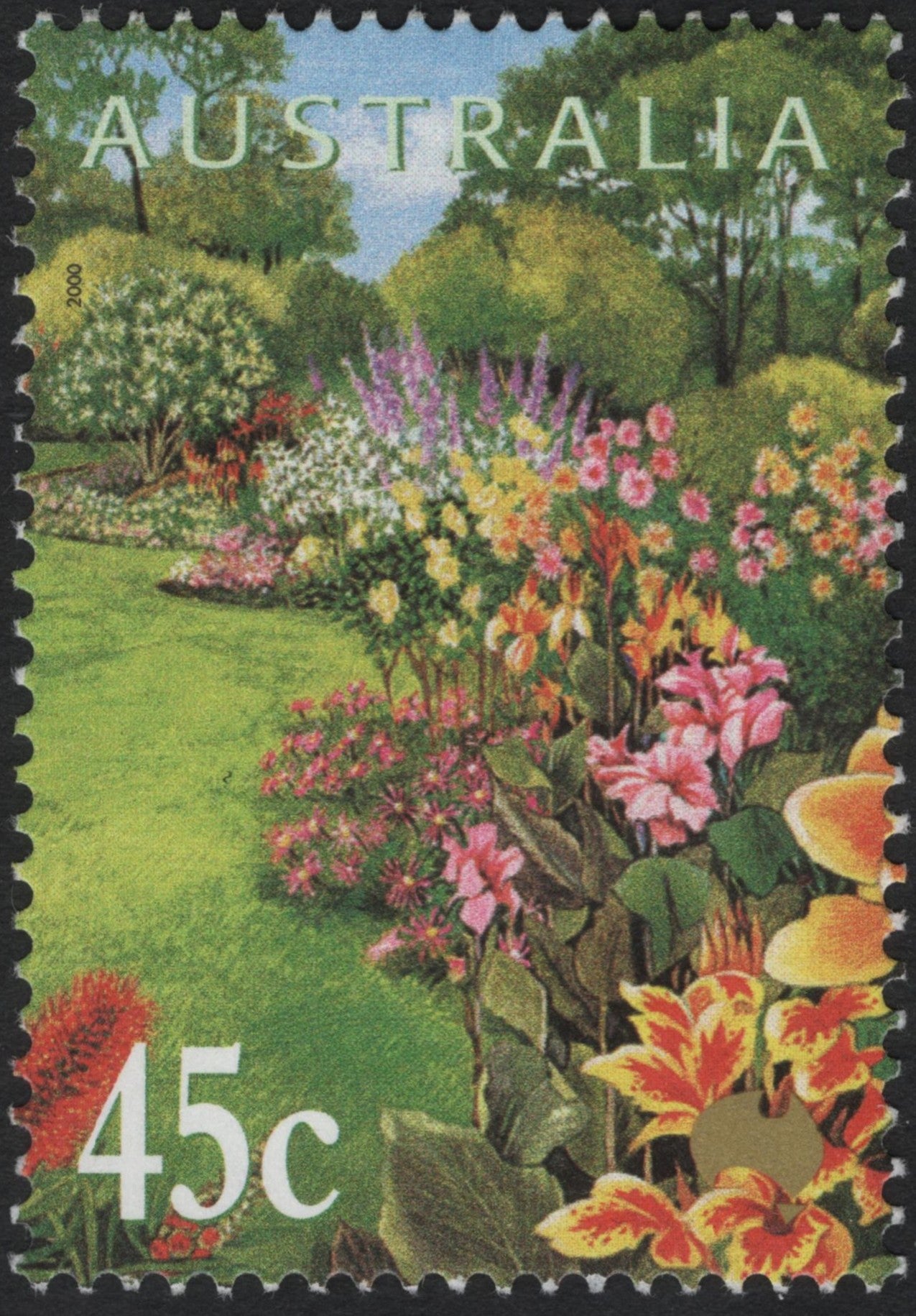 SSCG8414 - Australia 2000 – Garden Scene (45c)