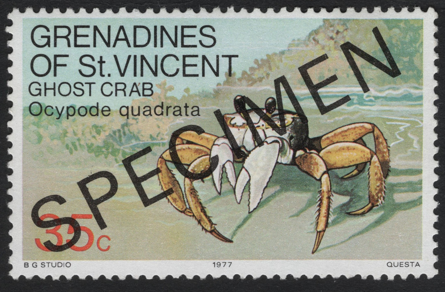 SCG8287 - Ghost Crab – Grenadines of St. Vincent, 1977