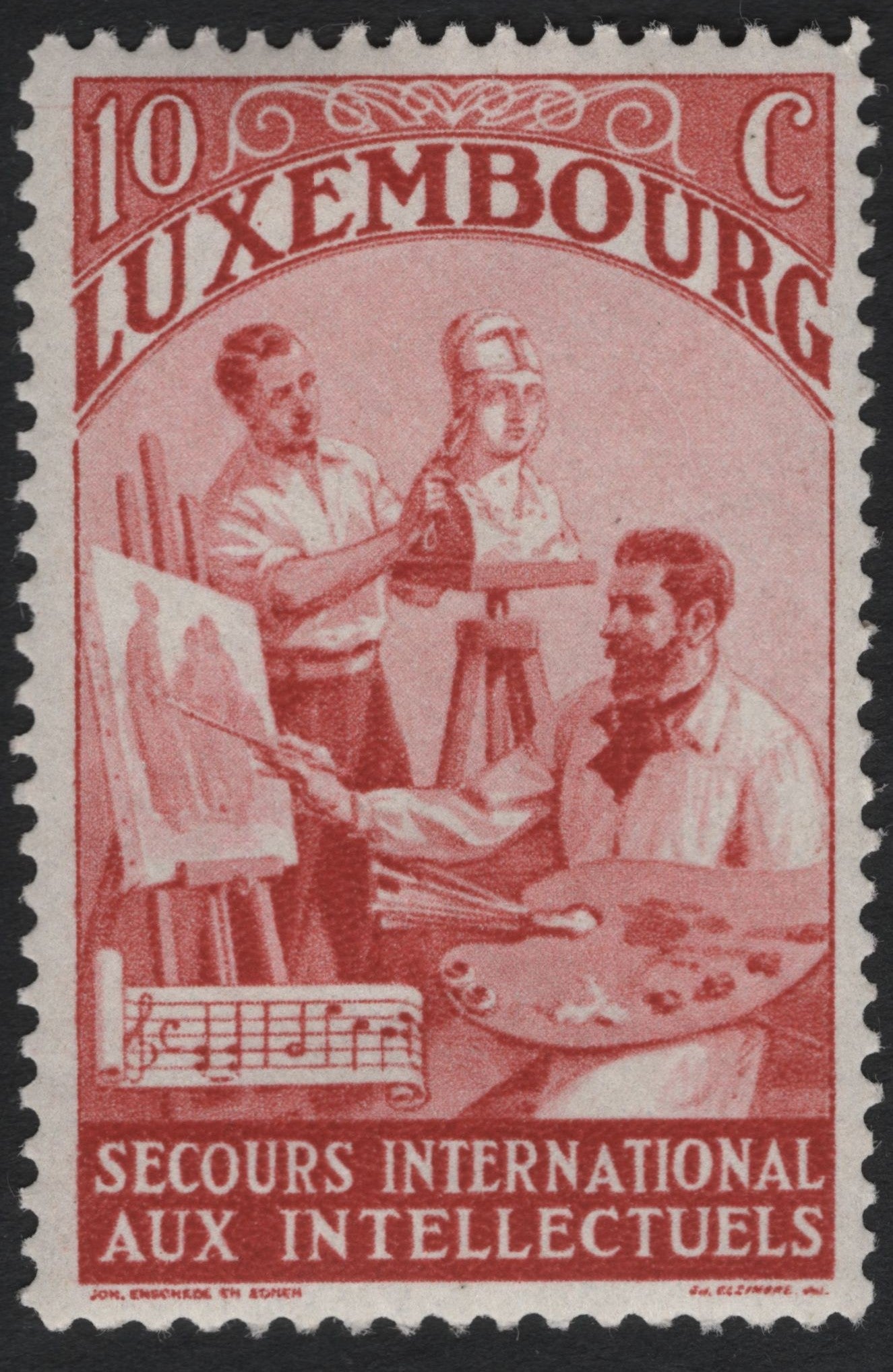 SCG8442 - Luxembourg 1949 “Secours International aux Intellectuels” StampV