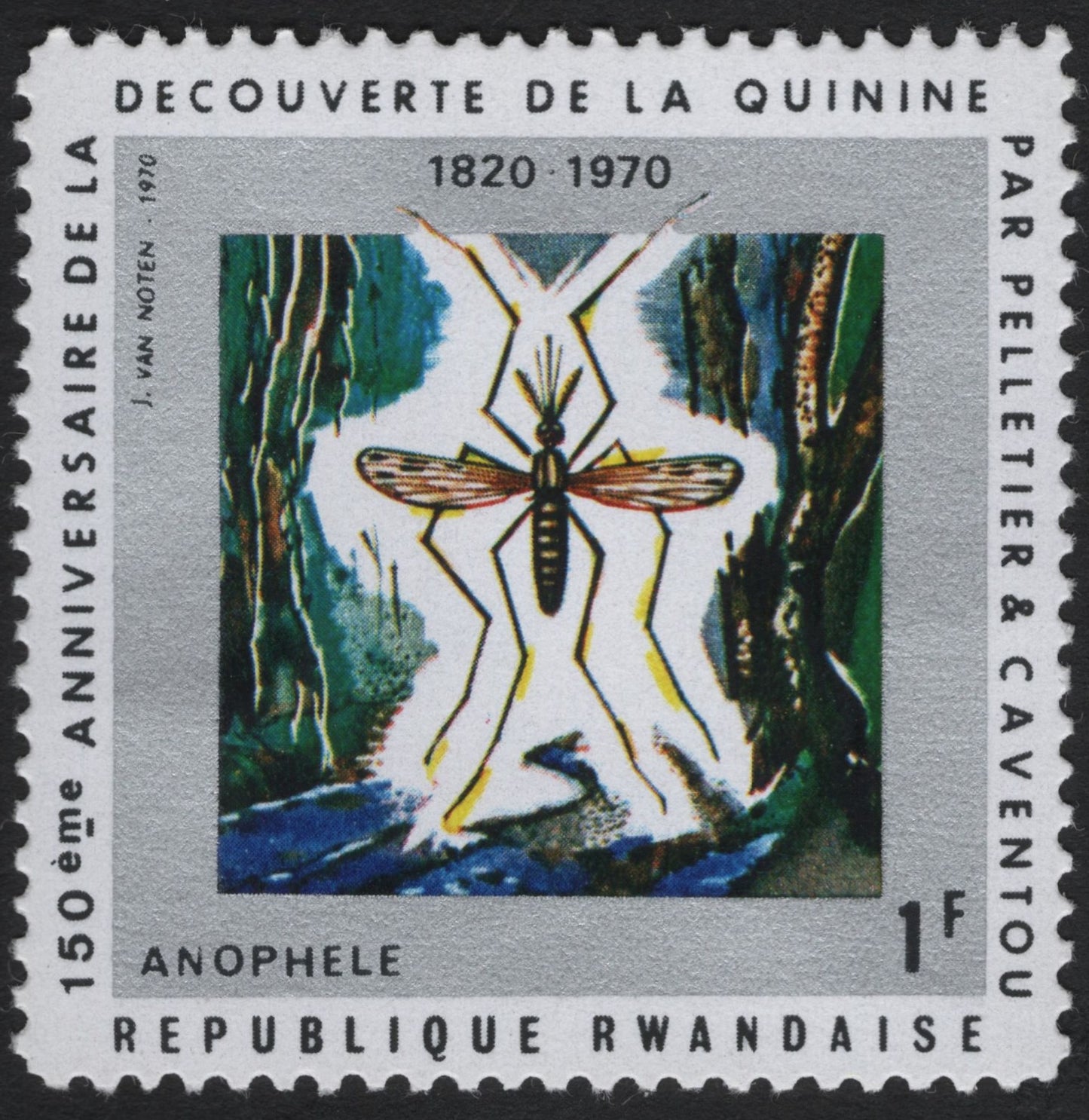 SCG8450 - Rwanda 1970 – 150th Anniversary of the Discovery of Quinine