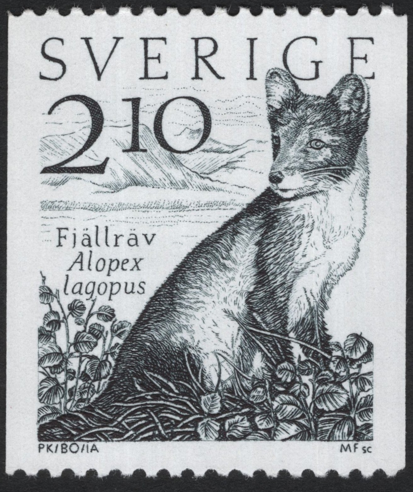 SCG8261 - Sweden 1987 – Arctic Fox (Fjällräv, Alopex lagopus)