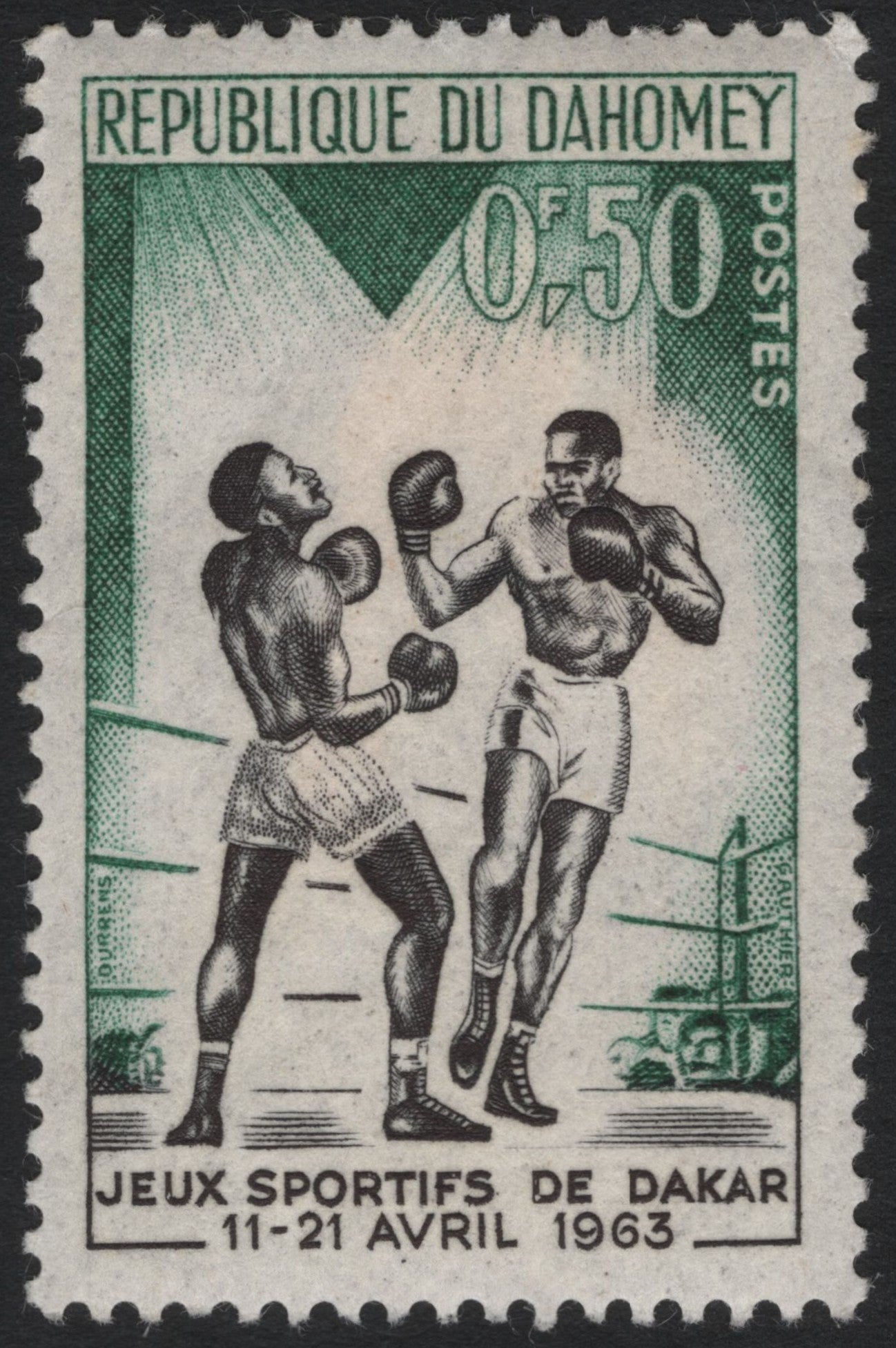 SCG8277 - Dahomey 1963 – Dakar Sports Games (Boxing)