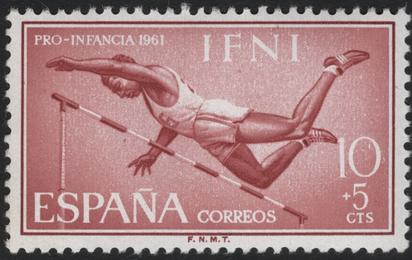 SCG8471 - IFNI 1961 “Pro-Infancia” – High Jump Commemorative