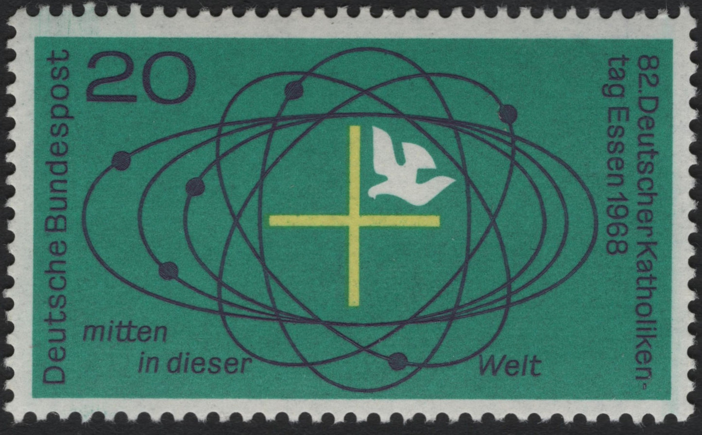 SCG8473 - Germany (Deutsche Bundespost) – 1968, 82nd German Catholic Day, Essen