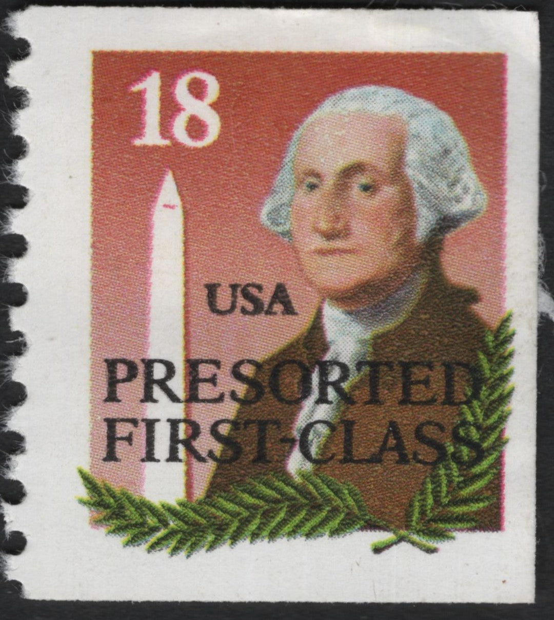 SCG8643 - USA 18¢ George Washington “Presorted First-Class” Stamp (1981)