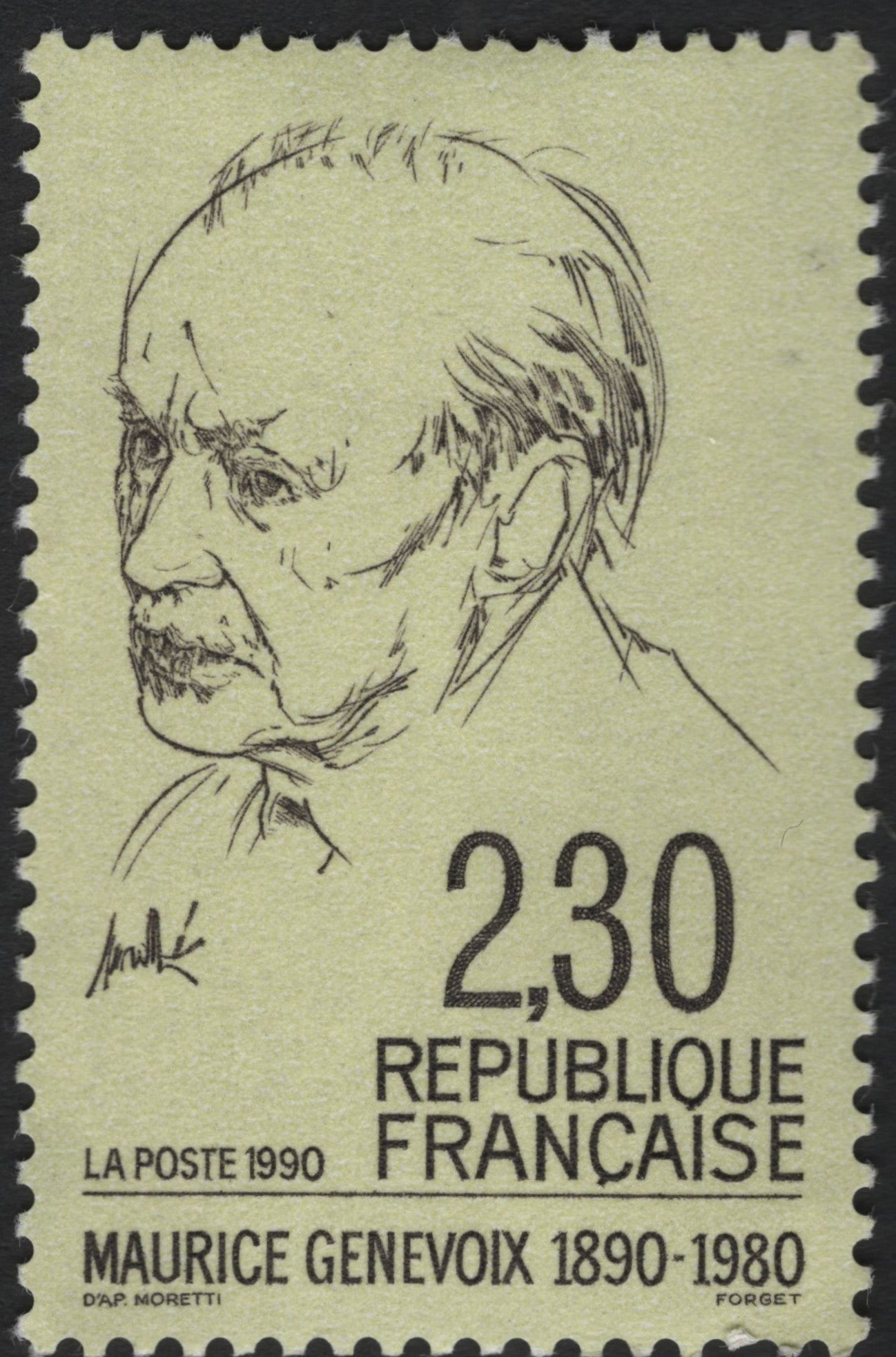 SCG8609 - France – Maurice Genevoix 1990 (2.30 Fr)