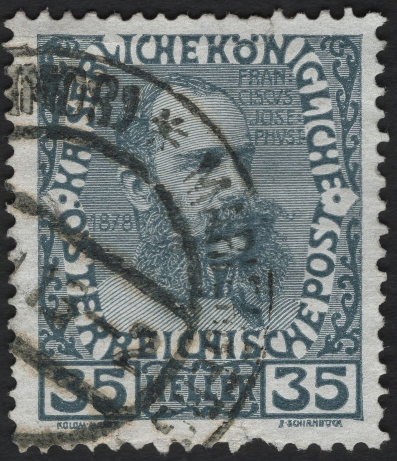 SCG8935 - Austria 1908 – 35 Heller Franz Joseph I (60th Anniversary of Reign)