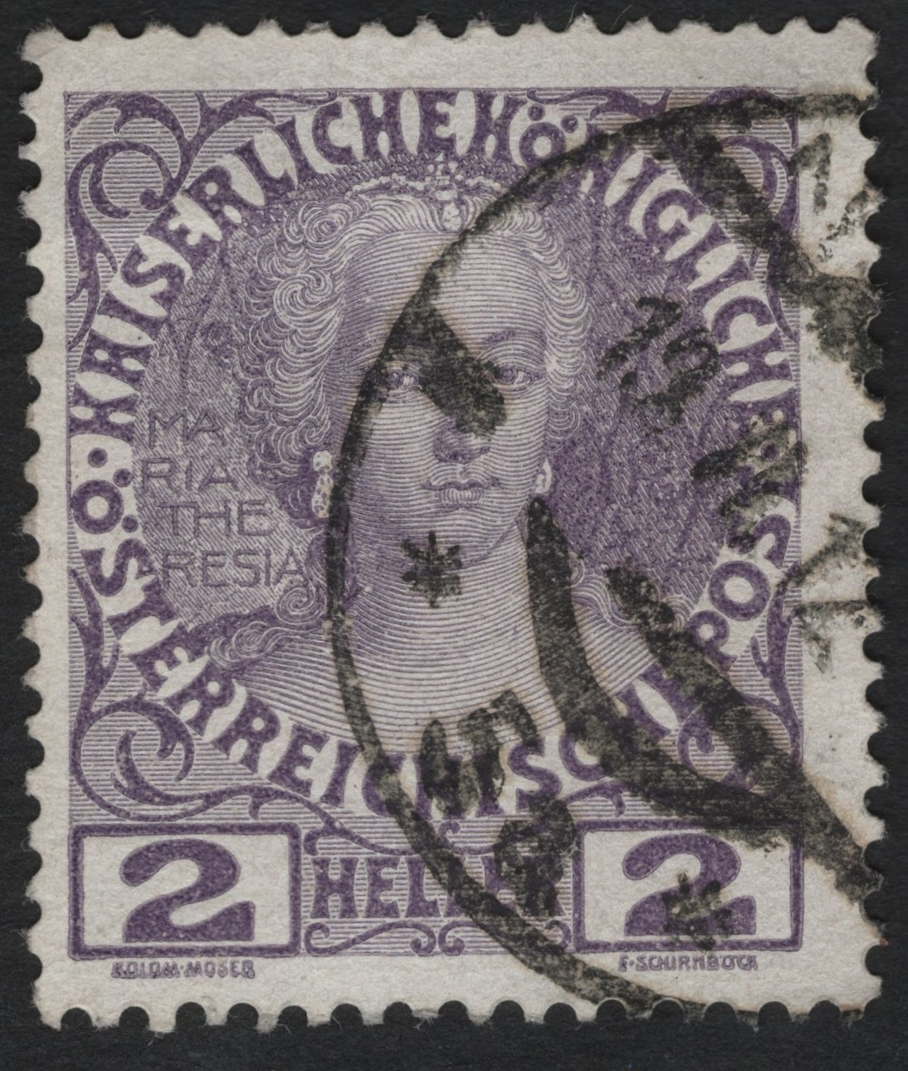 SCG8944 - Austria 1908 – 2 Heller Maria Theresa (Birthday Jubilee Issue)