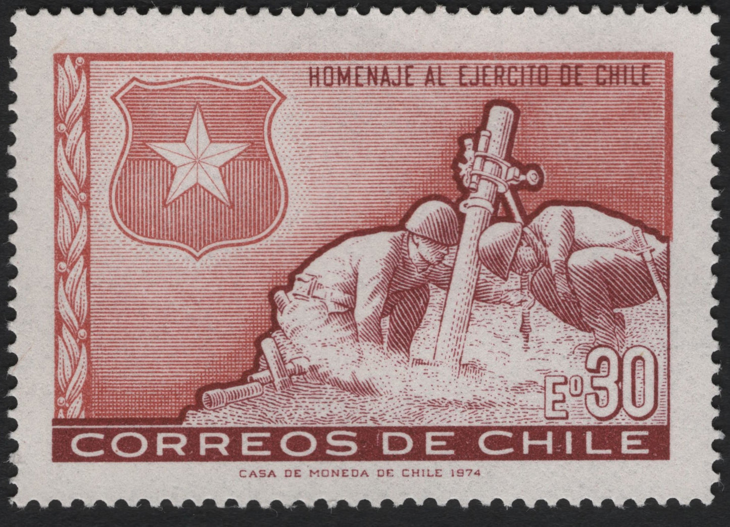 SCG8897 - Chile 1974 “Homenaje al Ejército de Chile” – 30 Escudos